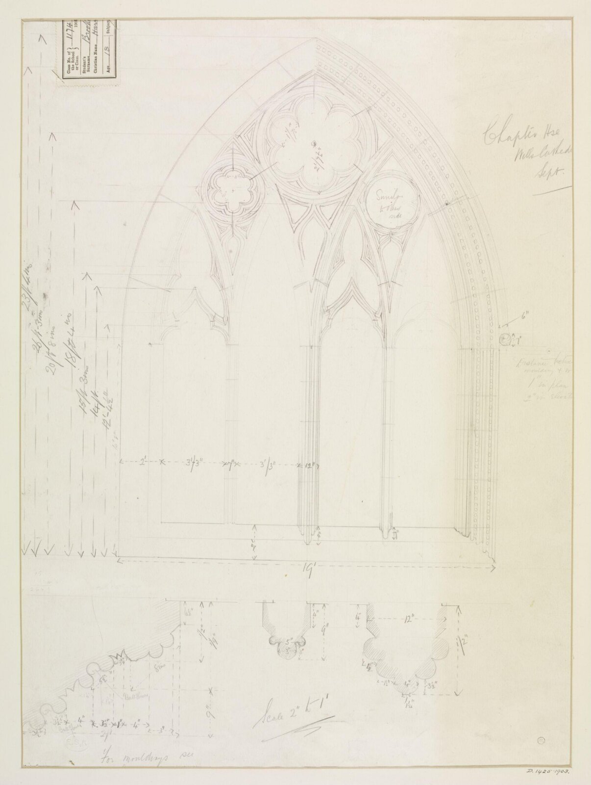 Drawing, Harry Brockhurst, September 1903