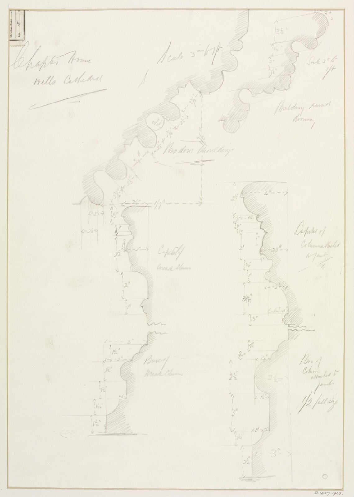 Drawing, Harry Brockhurst, September 1903