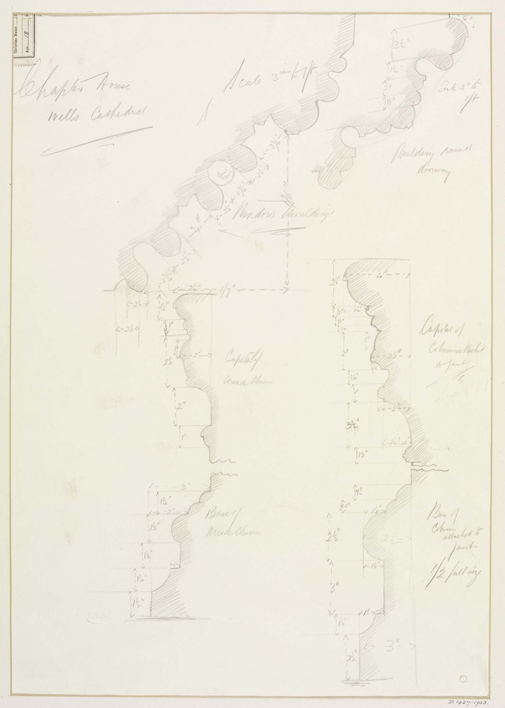 Drawing, Harry Brockhurst, September 1903