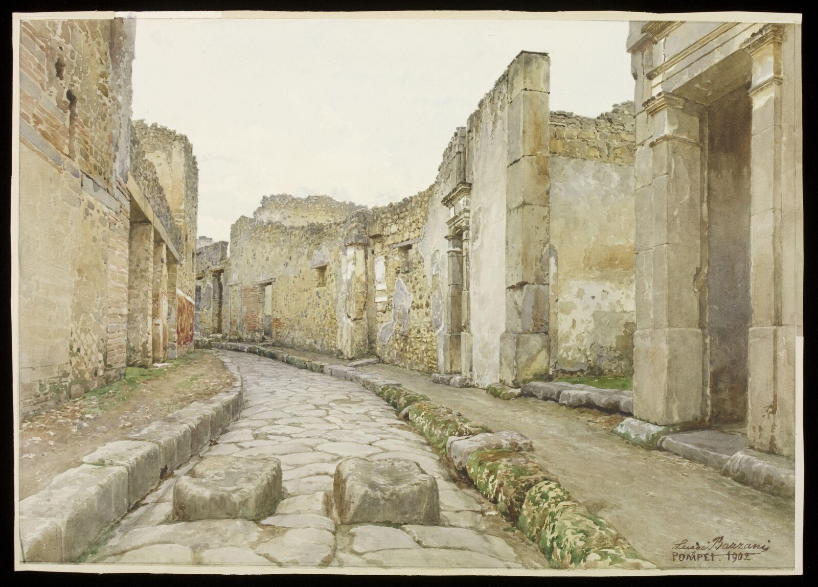 Drawing, Luigi Bazzani, 1902