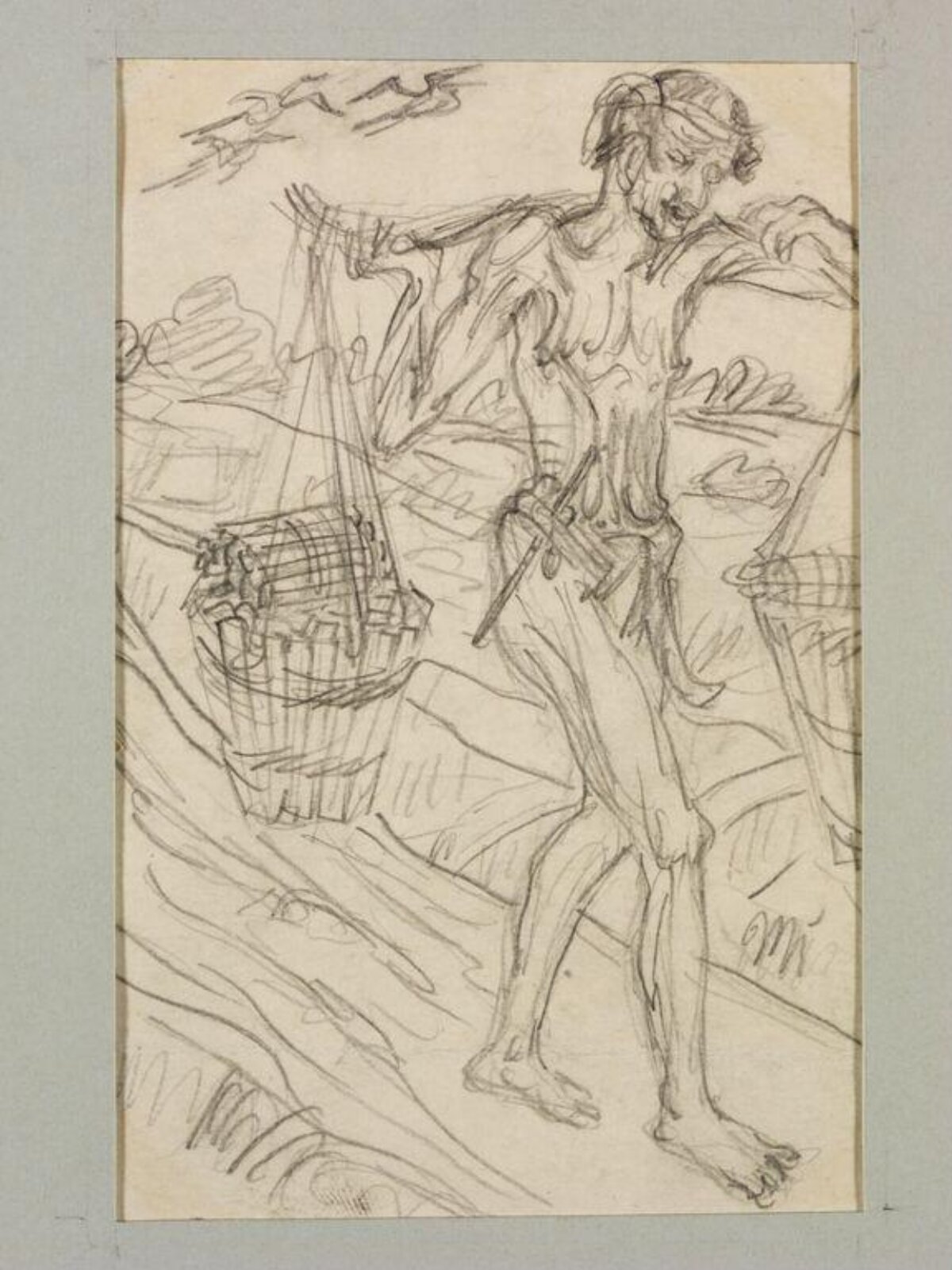 Drawing, Nandalal Bose, 1925
