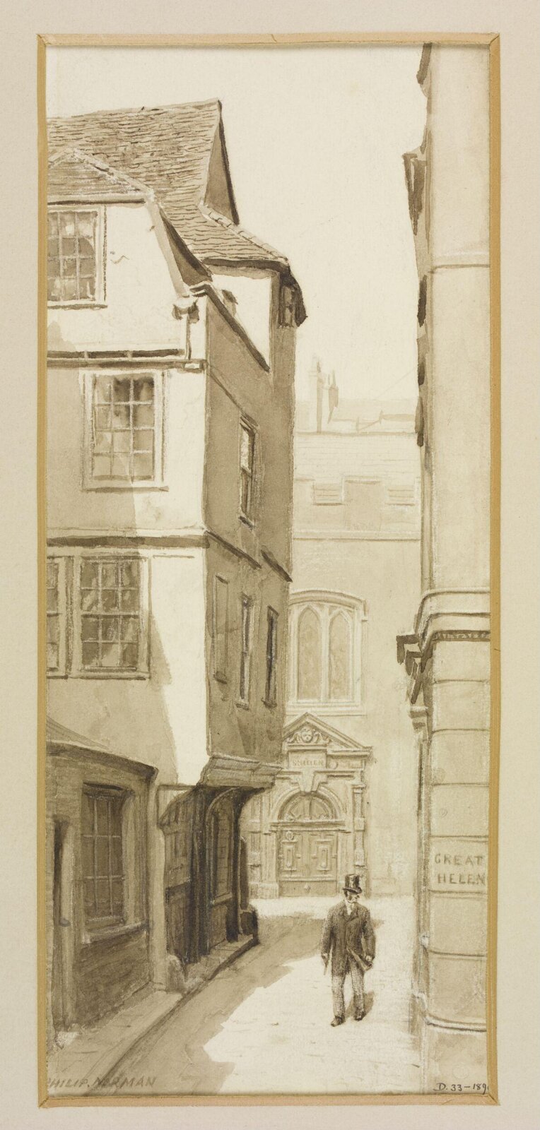 Drawing, Philip Norman, c. 1880s