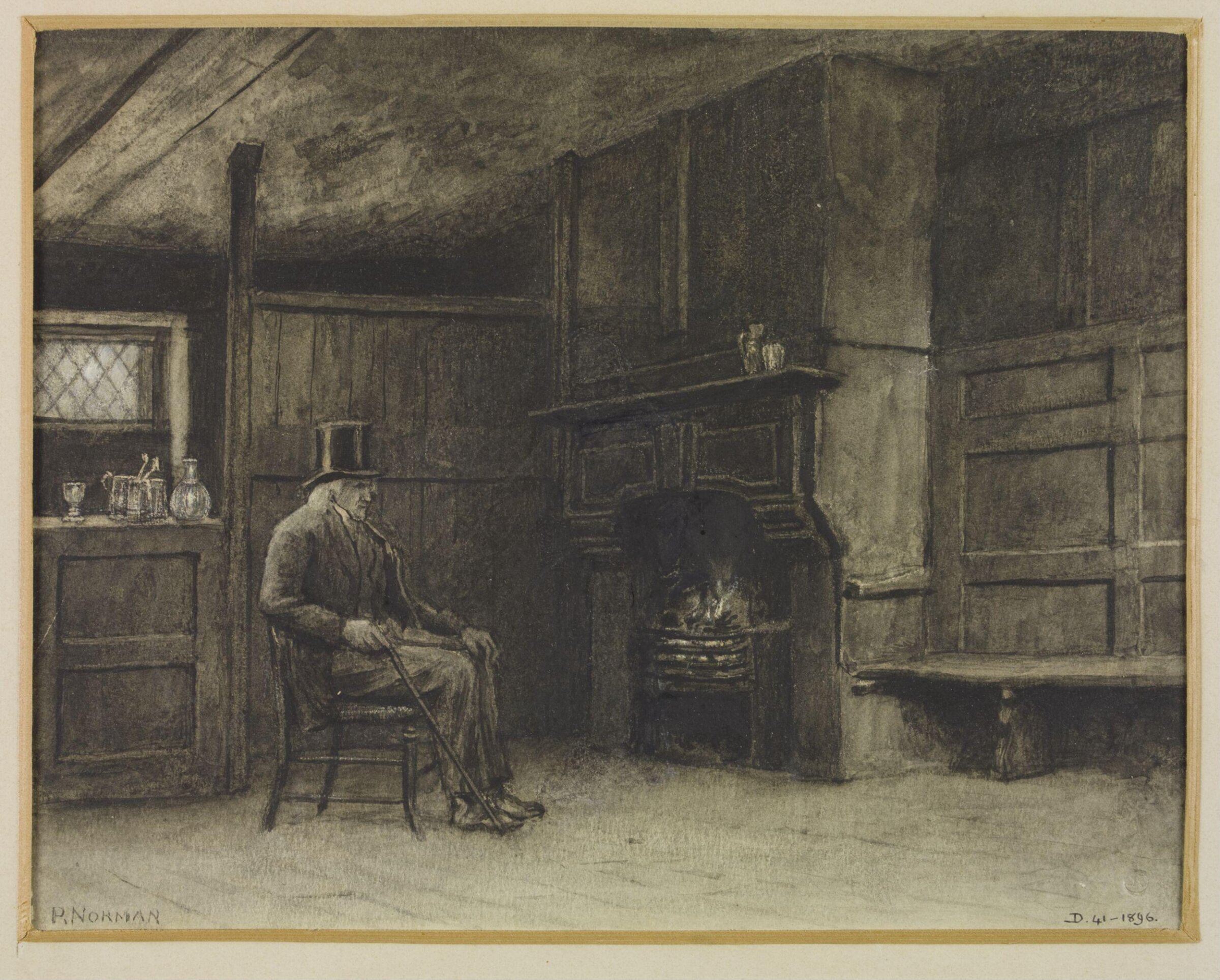 Drawing, Philip Norman, 1886