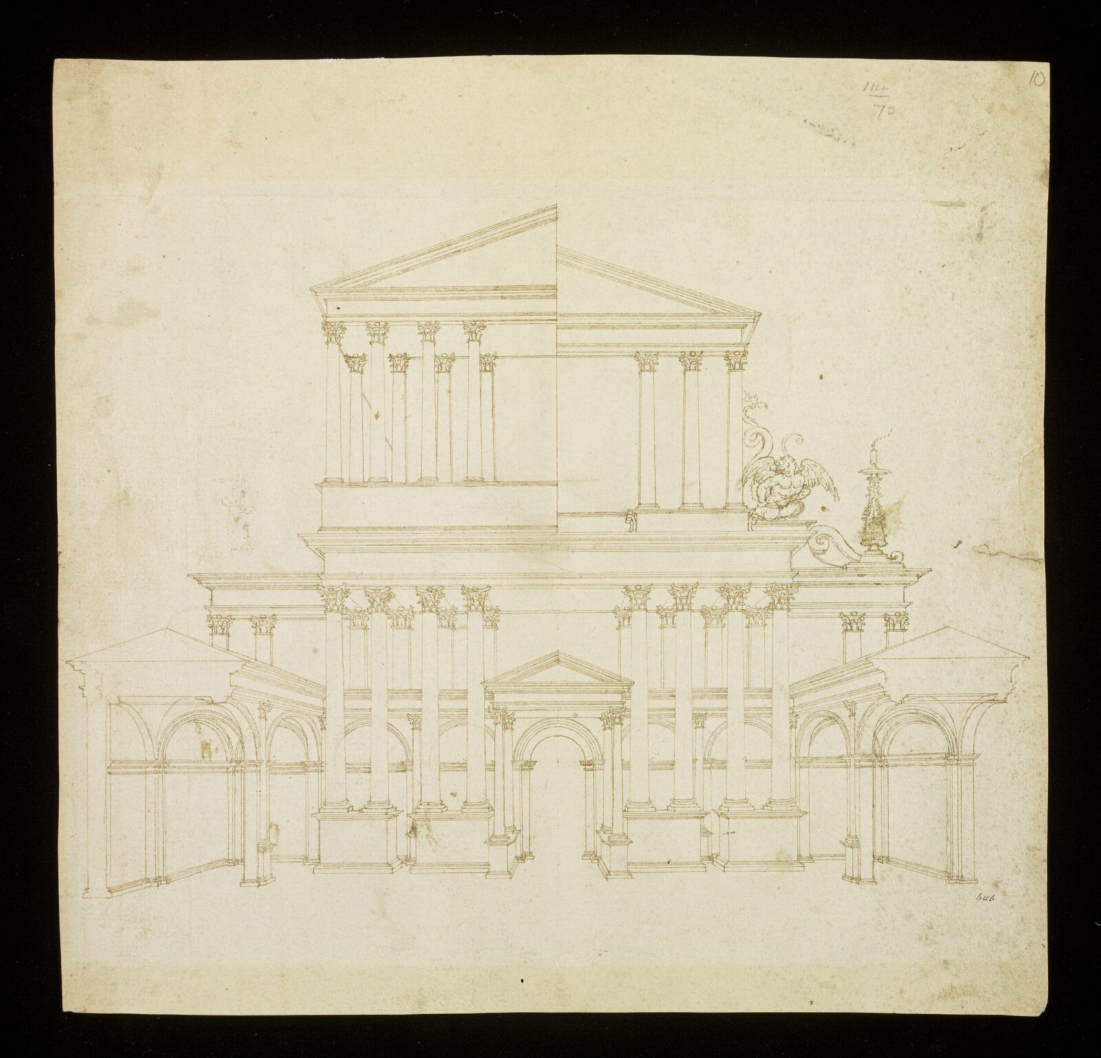 Drawing, Cesare Cesariano, c. early 16th century