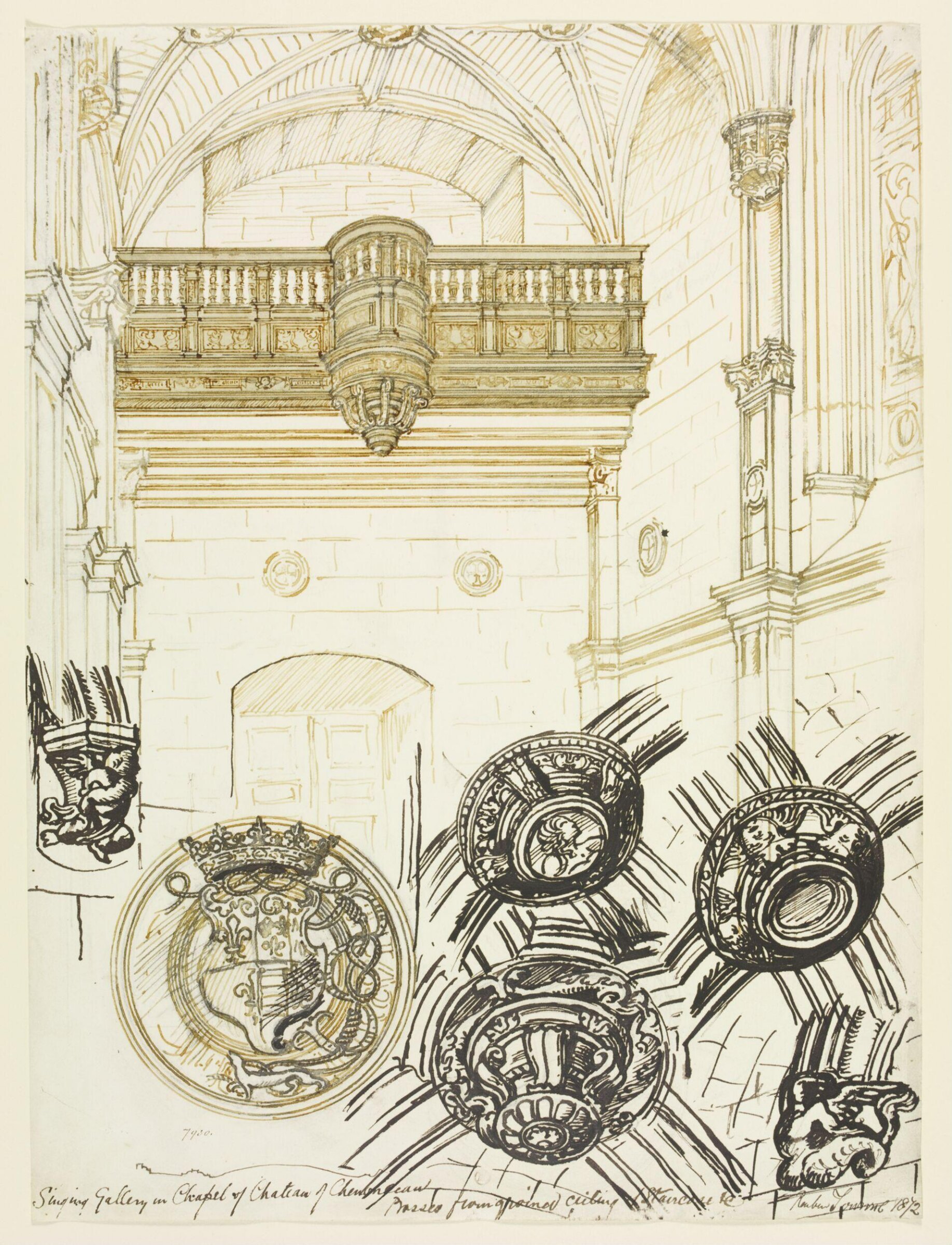 Drawing, Reuben Townroe, 1872