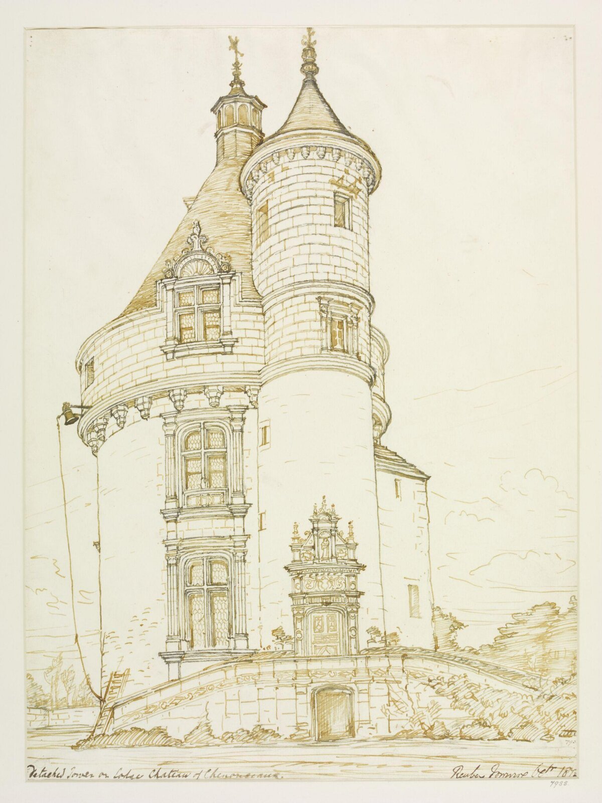 Drawing, Reuben Townroe, 1872