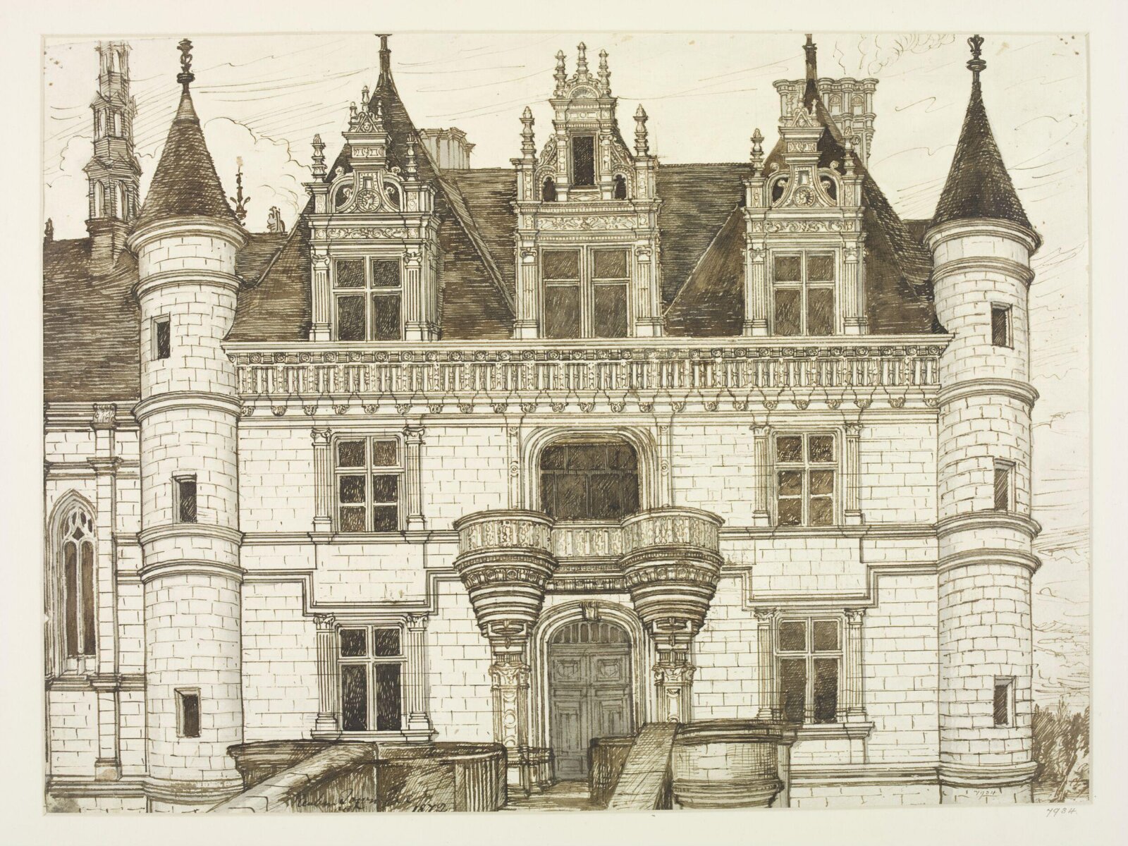 Drawing, Reuben Townroe, 1872