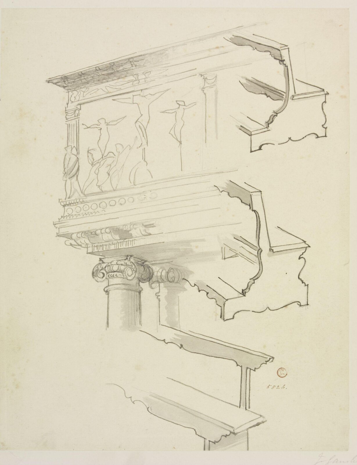 Drawing, James Gamble, 19th century