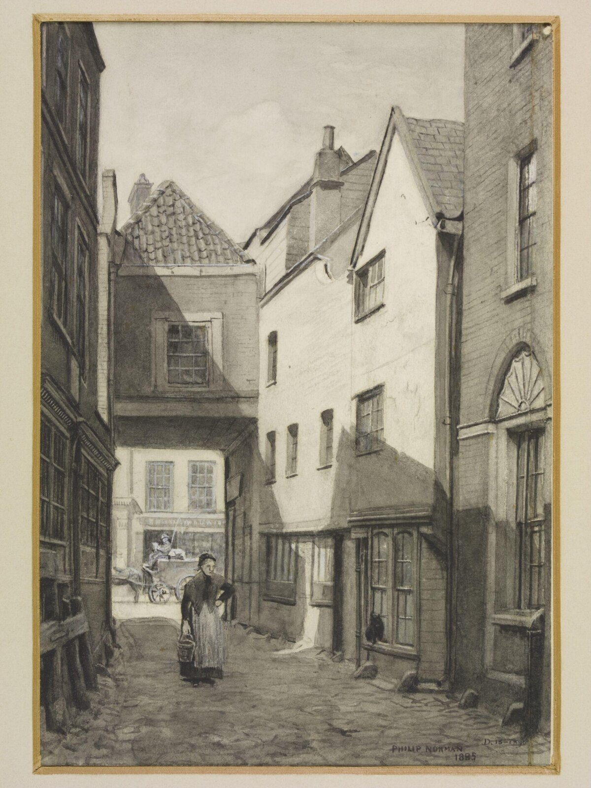 Drawing, Philip Norman, 1885