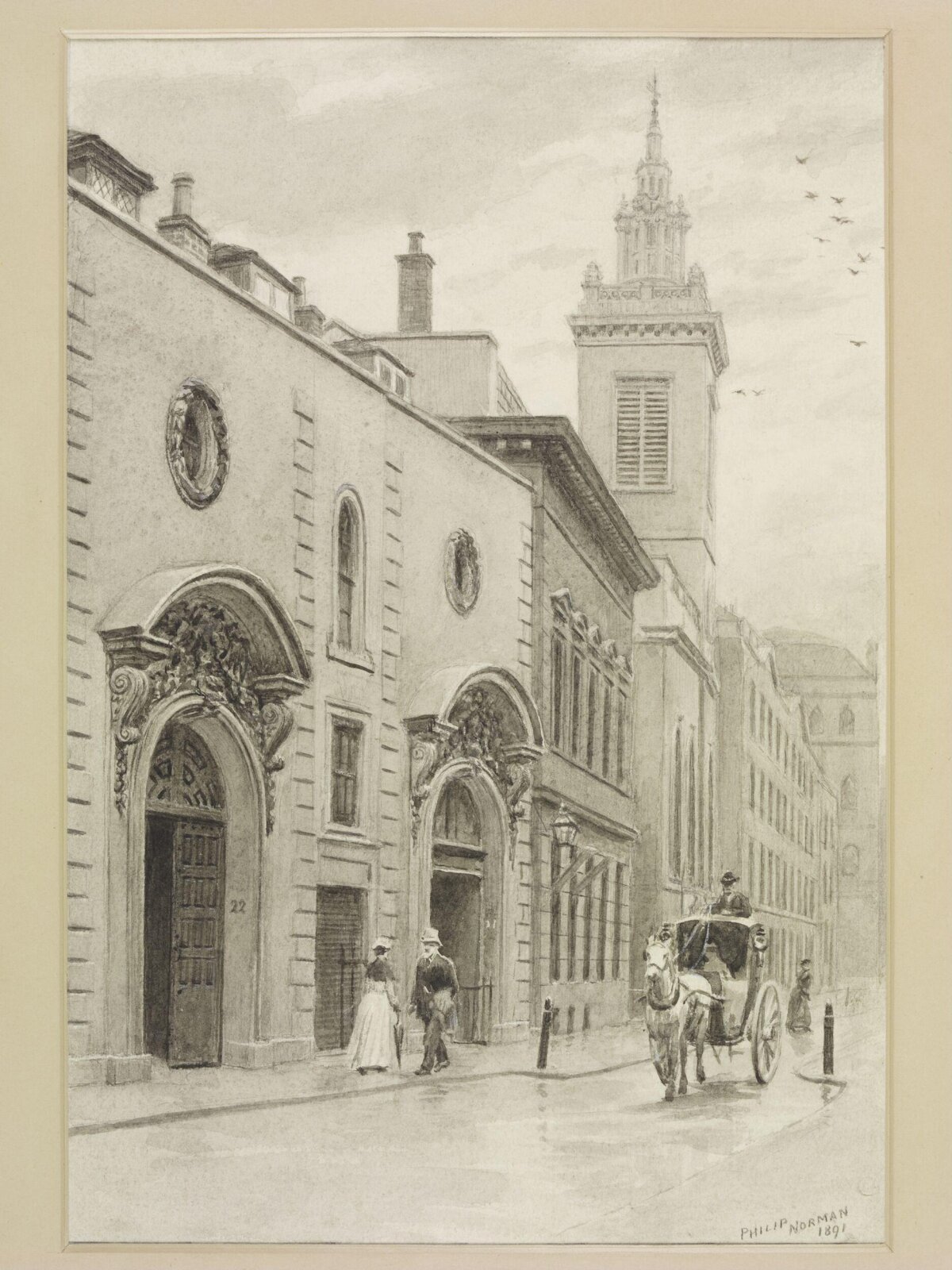Drawing, Philip Norman, 1891