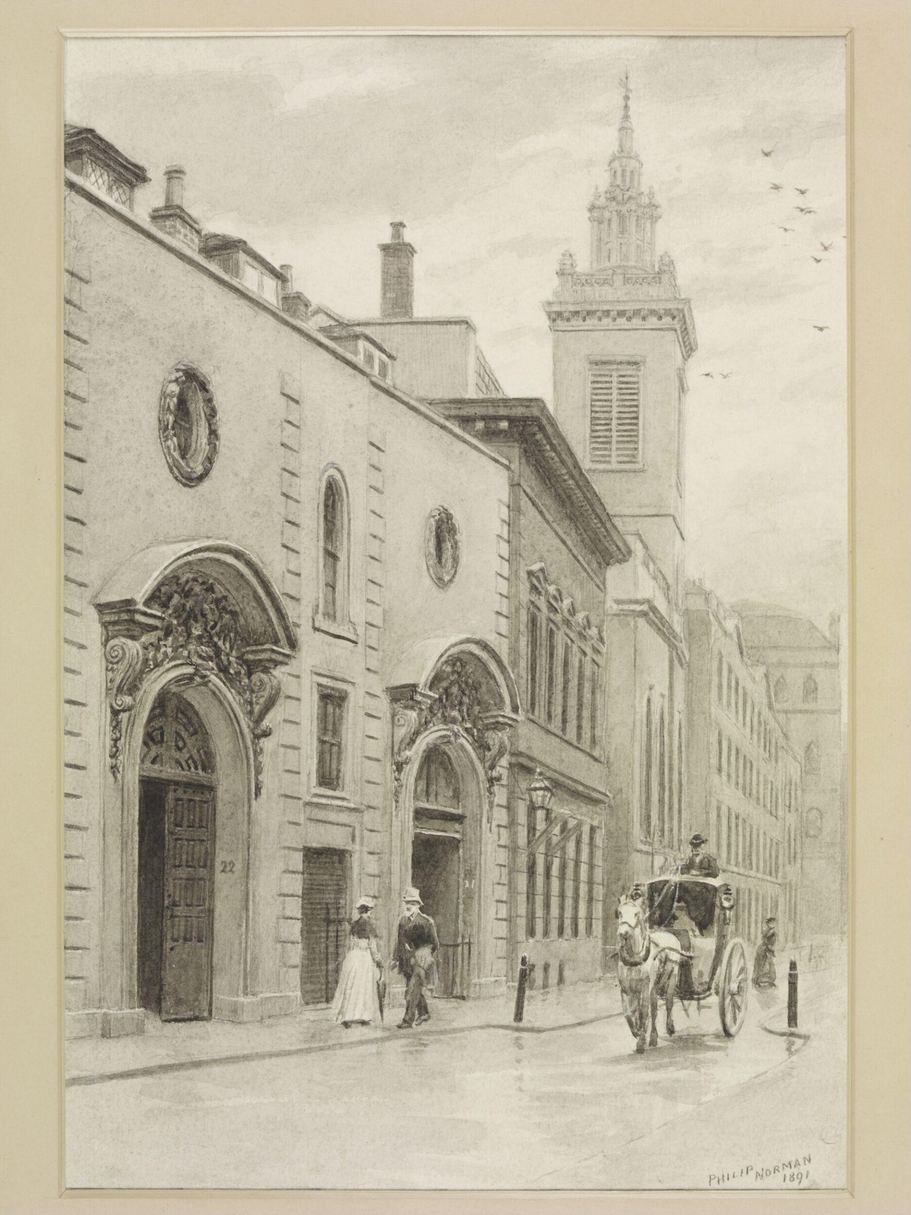 Drawing, Philip Norman, 1891