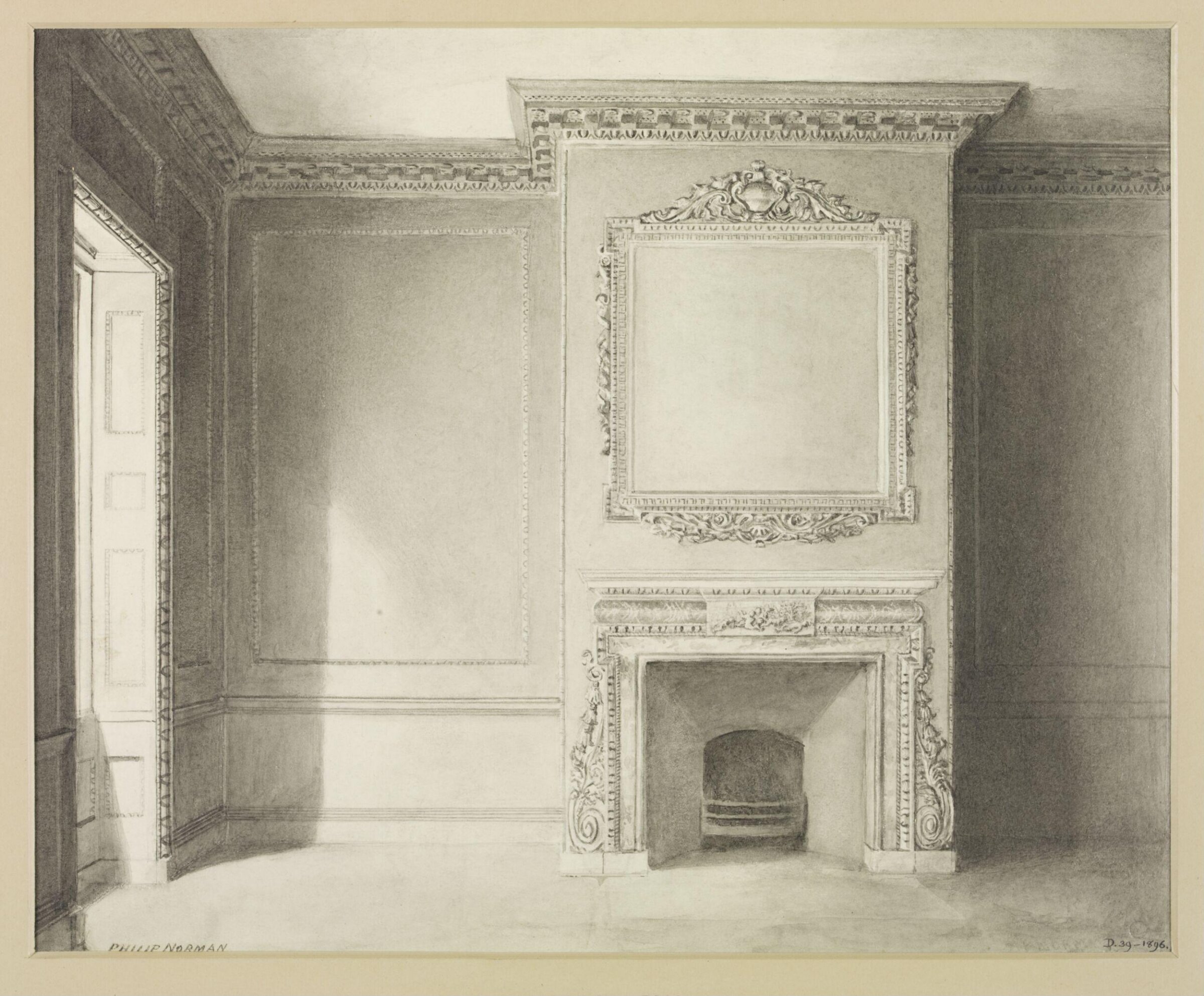 Drawing, Philip Norman, 1889