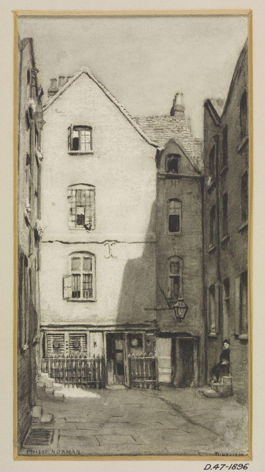 Drawing, Philip Norman, 1887