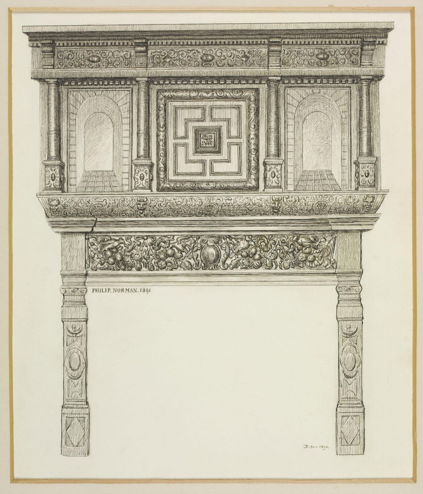 Drawing, Philip Norman, 1891