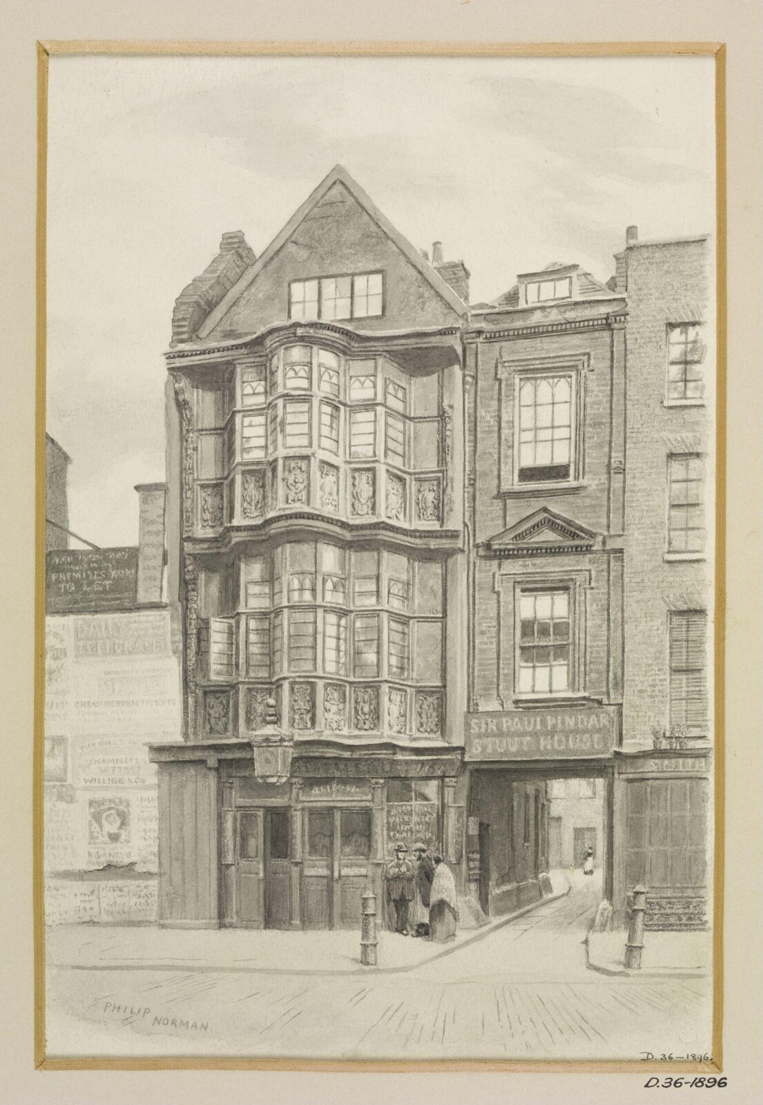 Drawing, Philip Norman, c. 1880s.