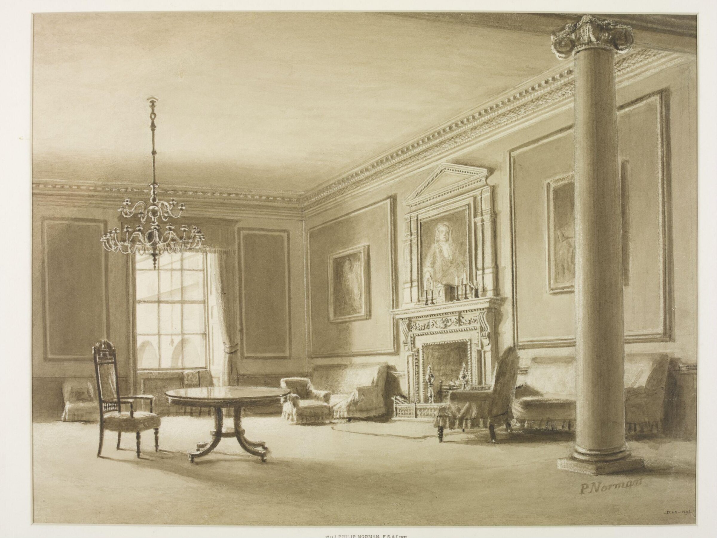 Drawing, Philip Norman, 1888