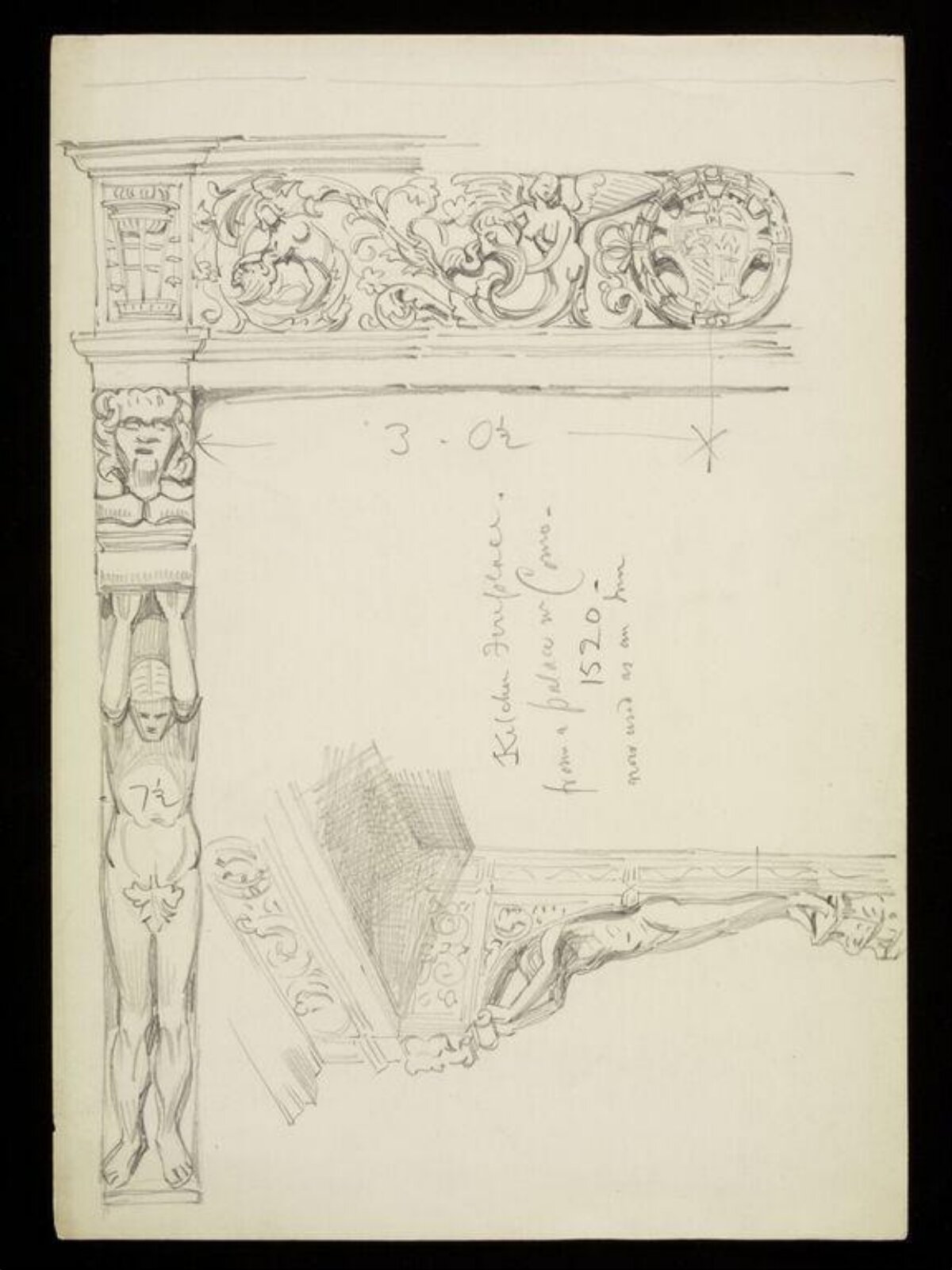 Drawing, W. R. Lethaby, late 19th-early 20th century