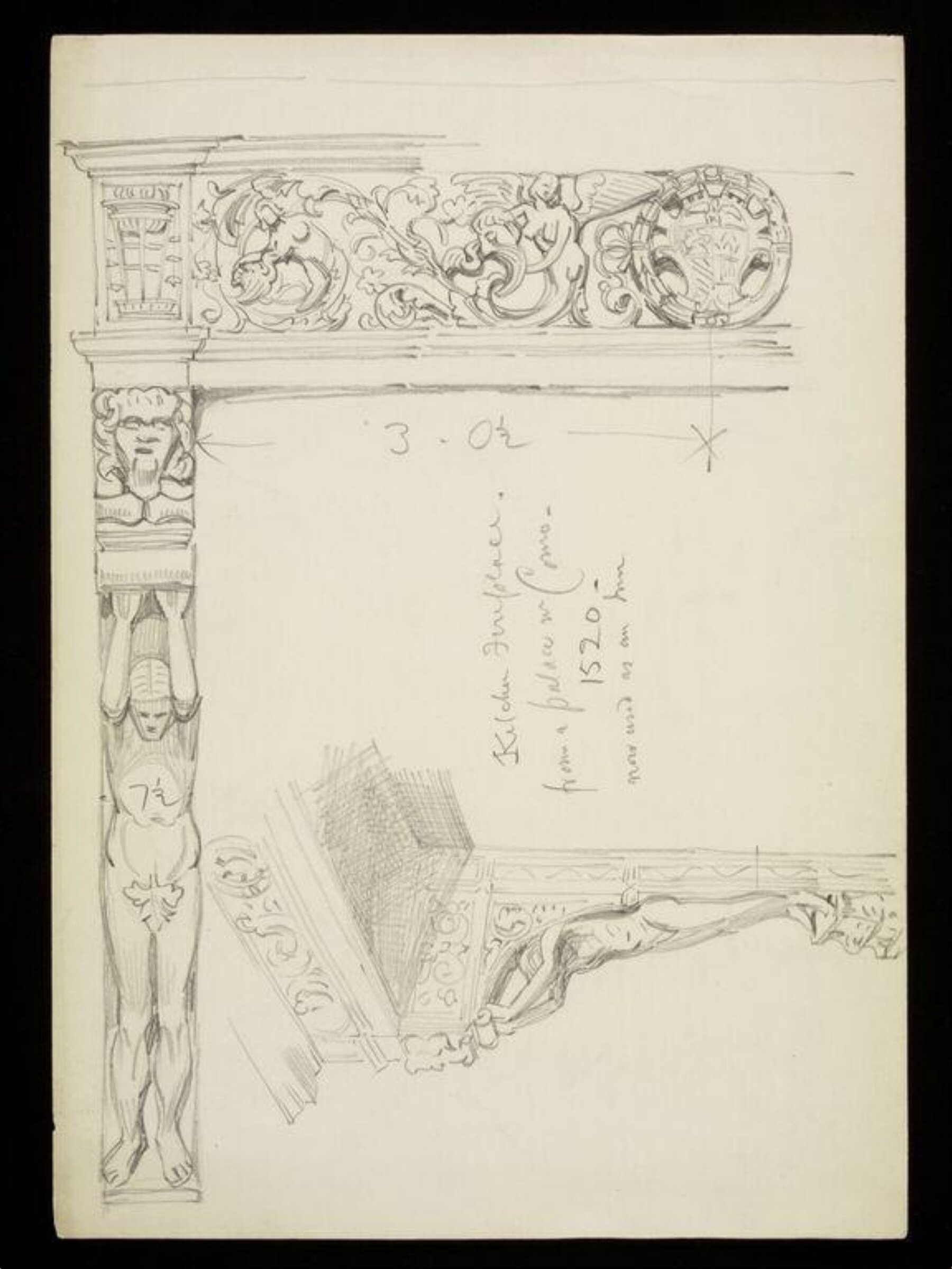 Drawing, W. R. Lethaby, late 19th-early 20th century