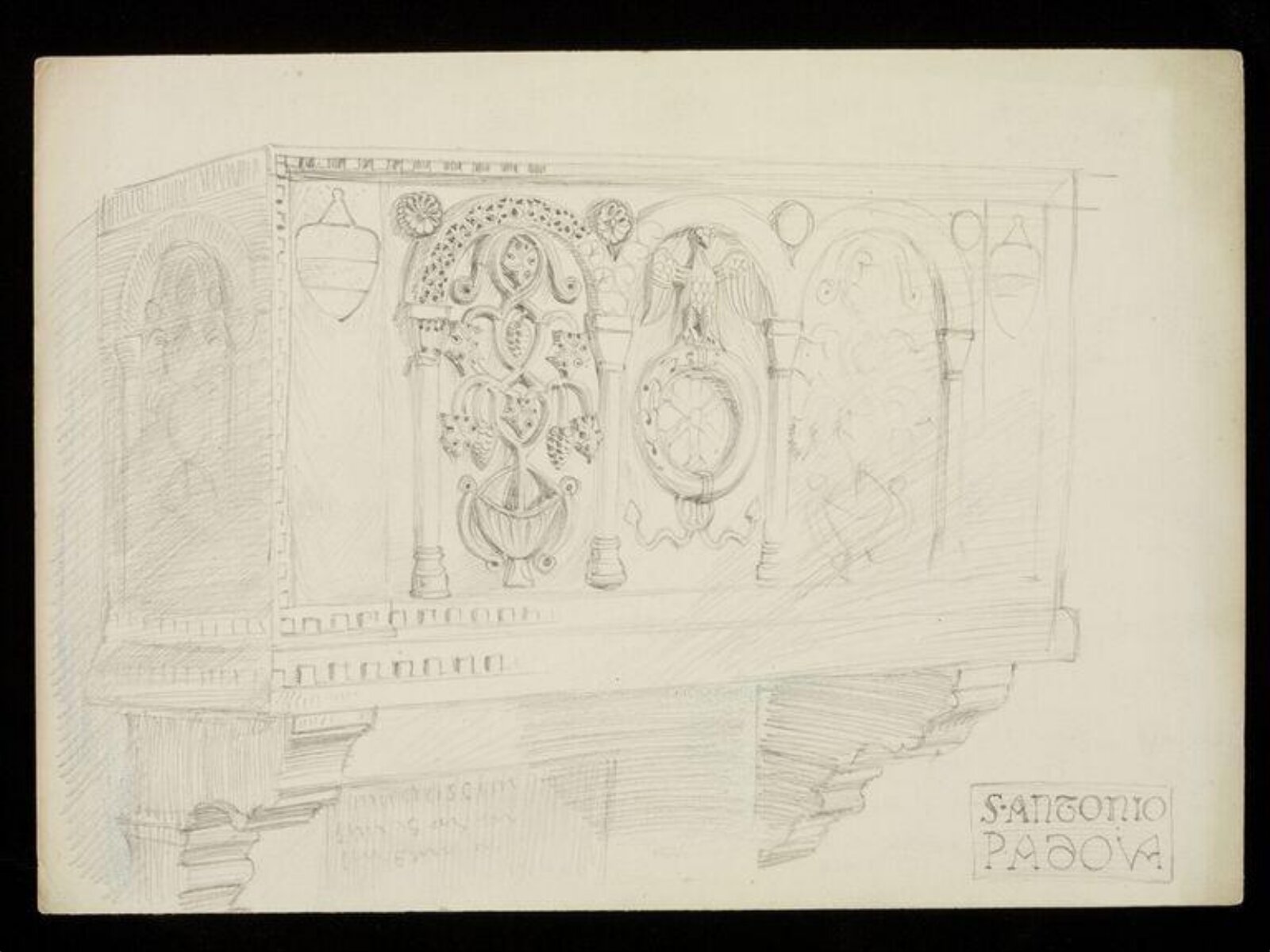 Drawing, W. R. Lethaby, late 19th-early 20th century