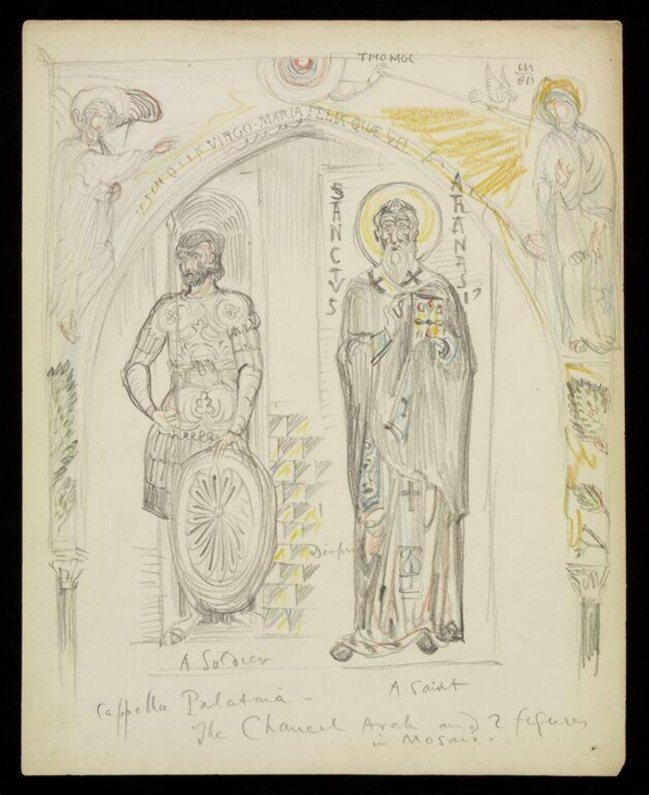Drawing, W. R. Lethaby, late 19th-early 20th century