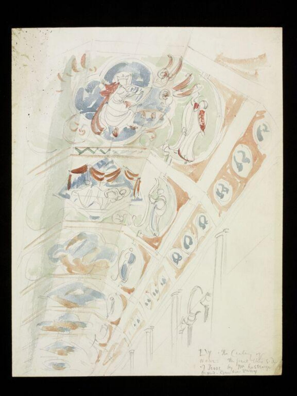 Drawing, W. R. Lethaby, late 19th-early 20th century