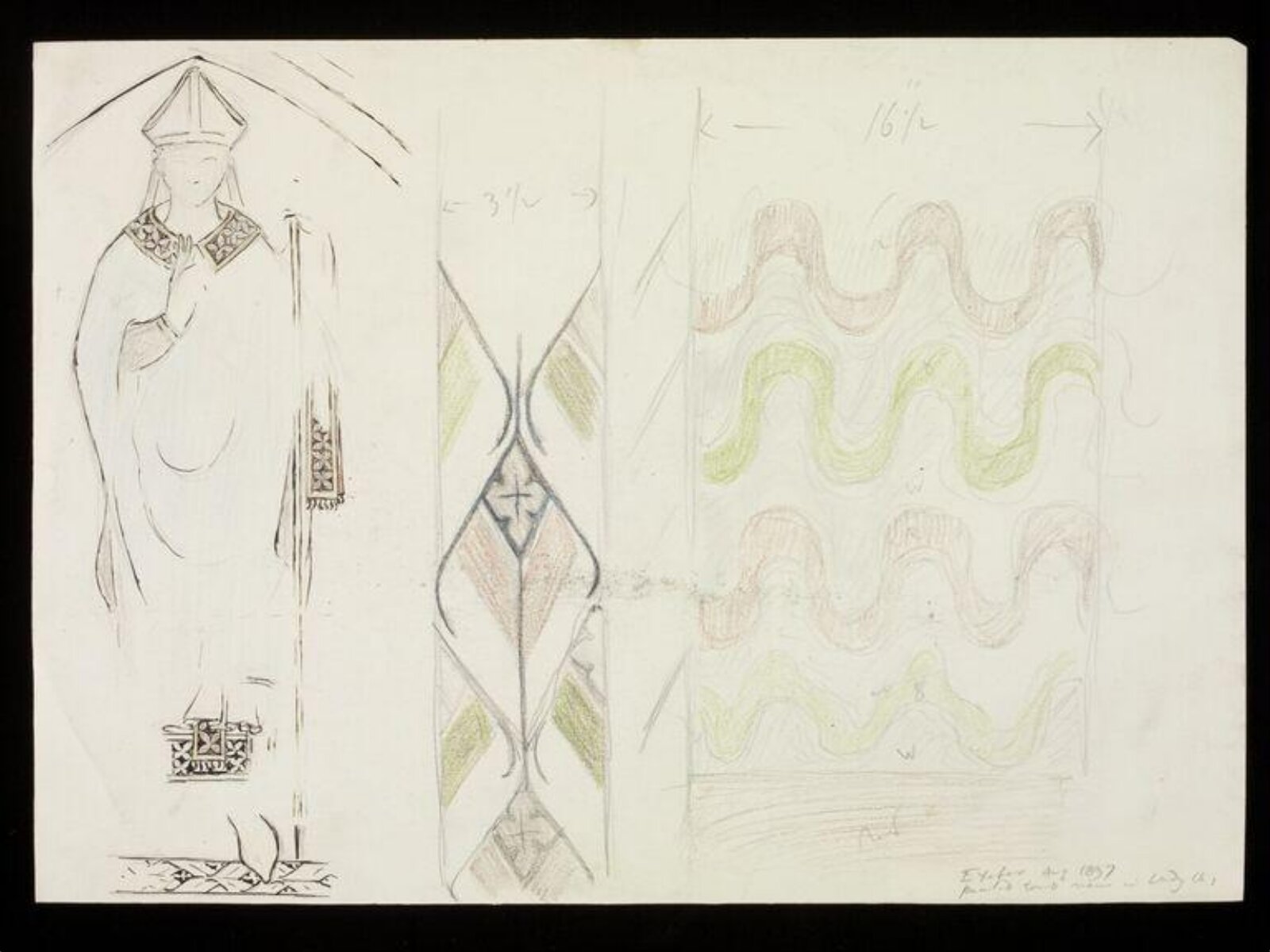 Drawing, W. R. Lethaby, 1897