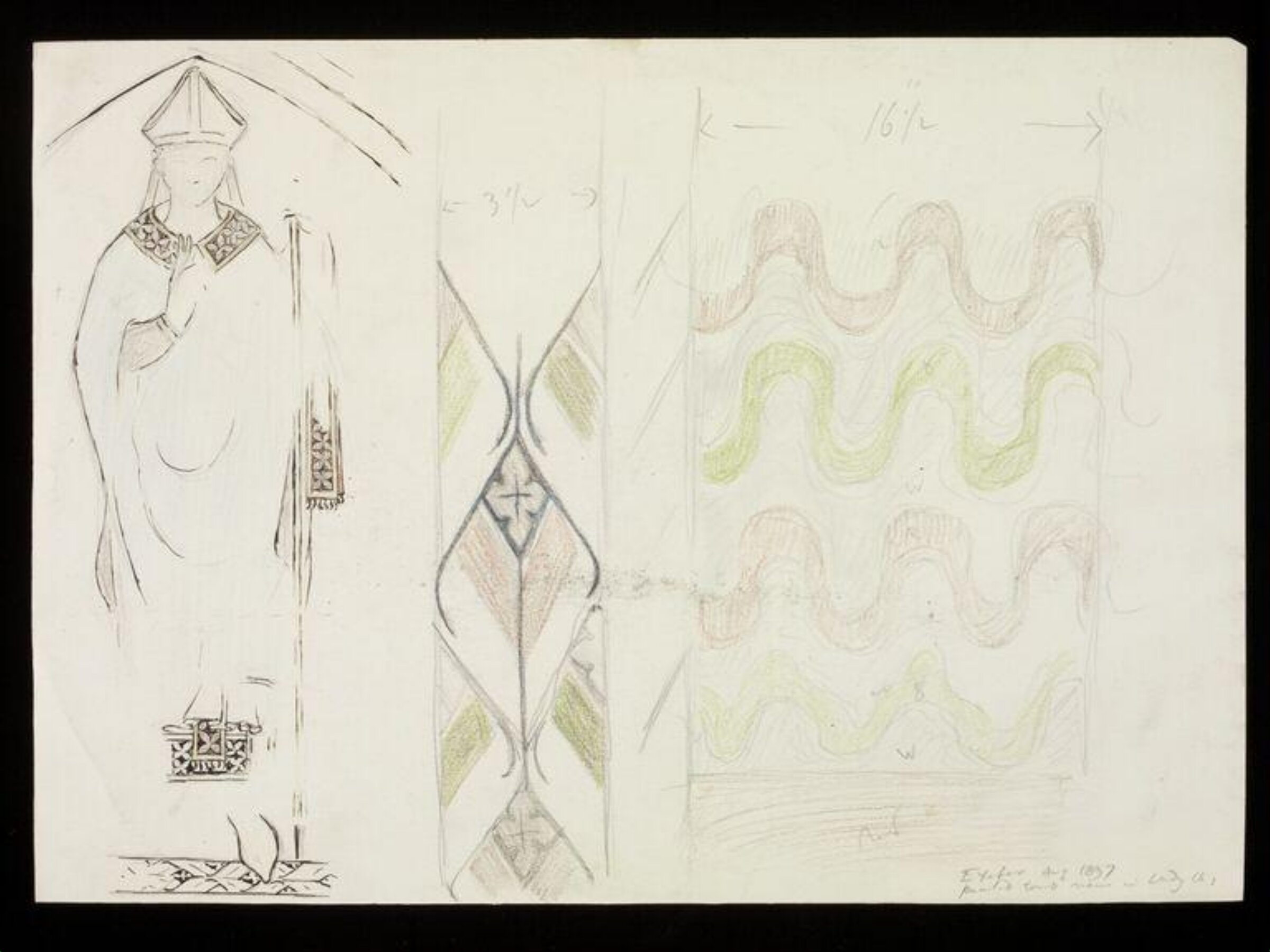 Drawing, W. R. Lethaby, 1897