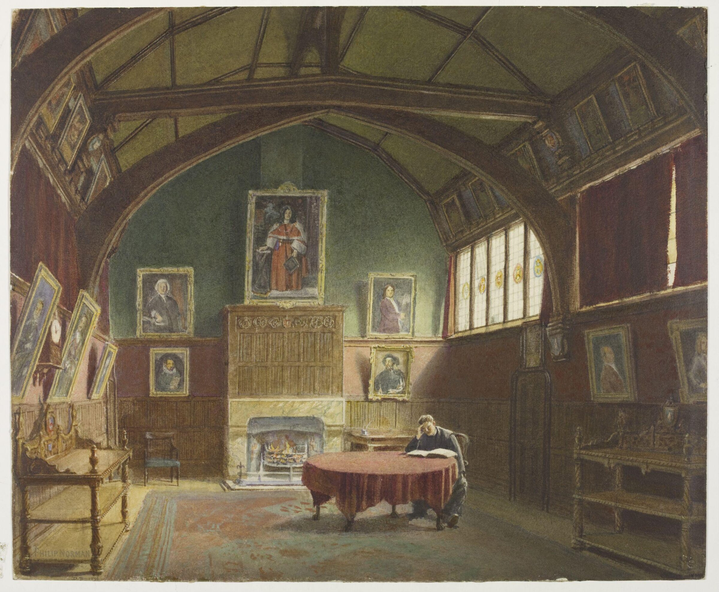 Drawing, Philip Norman, c. 1880s.