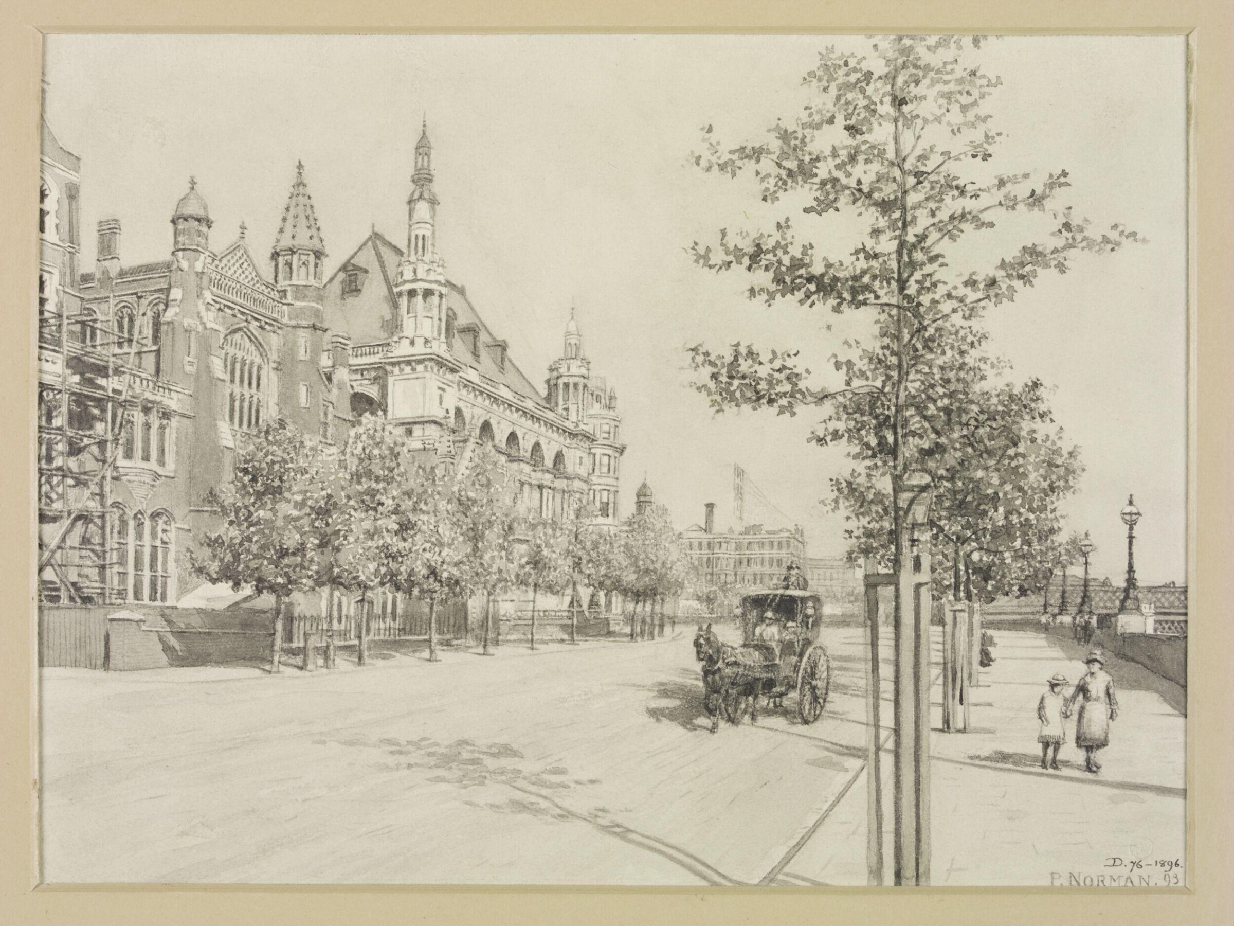 Drawing, Philip Norman, 1893