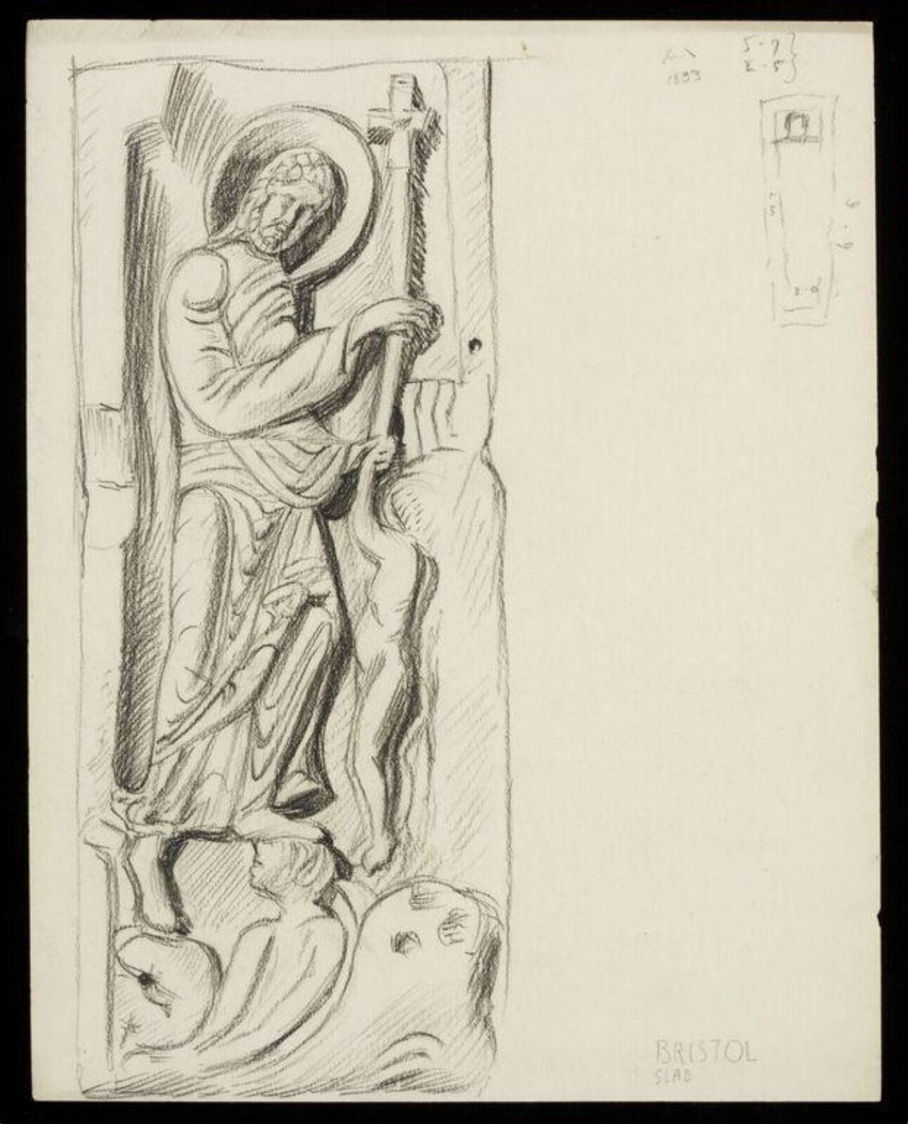 Drawing, W. R. Lethaby, late 19th-early 20th century