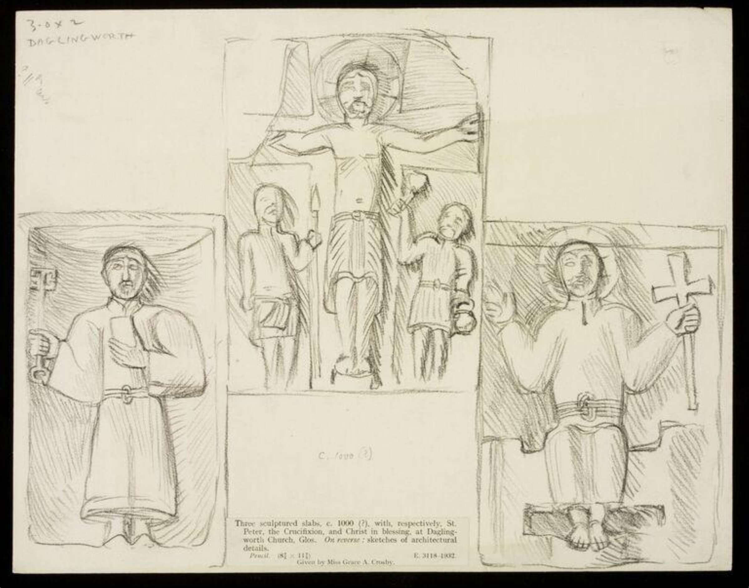 Drawing, W. R. Lethaby, late 19th-early 20th century