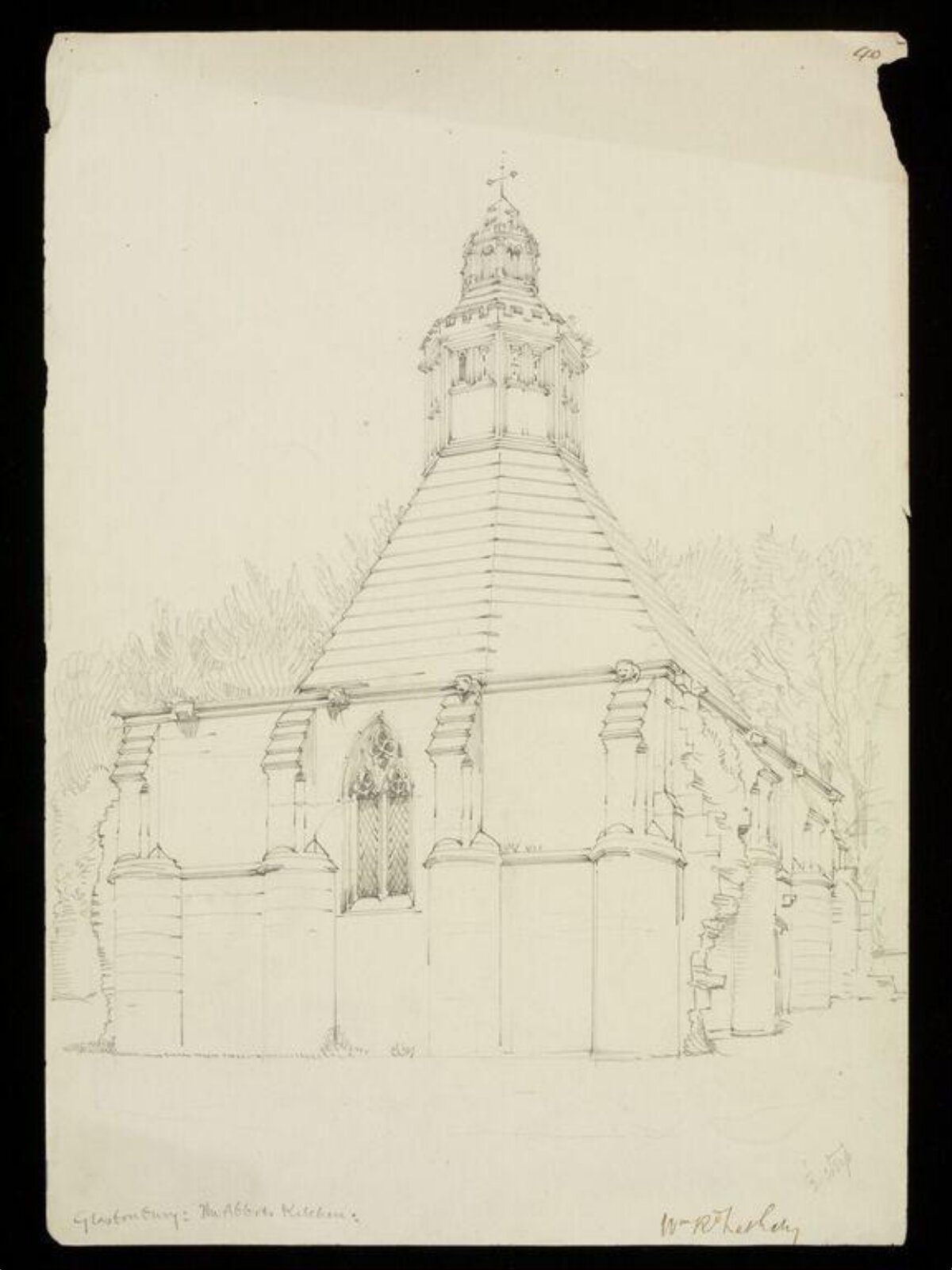 Drawing, W. R. Lethaby, late 19th-early 20th century