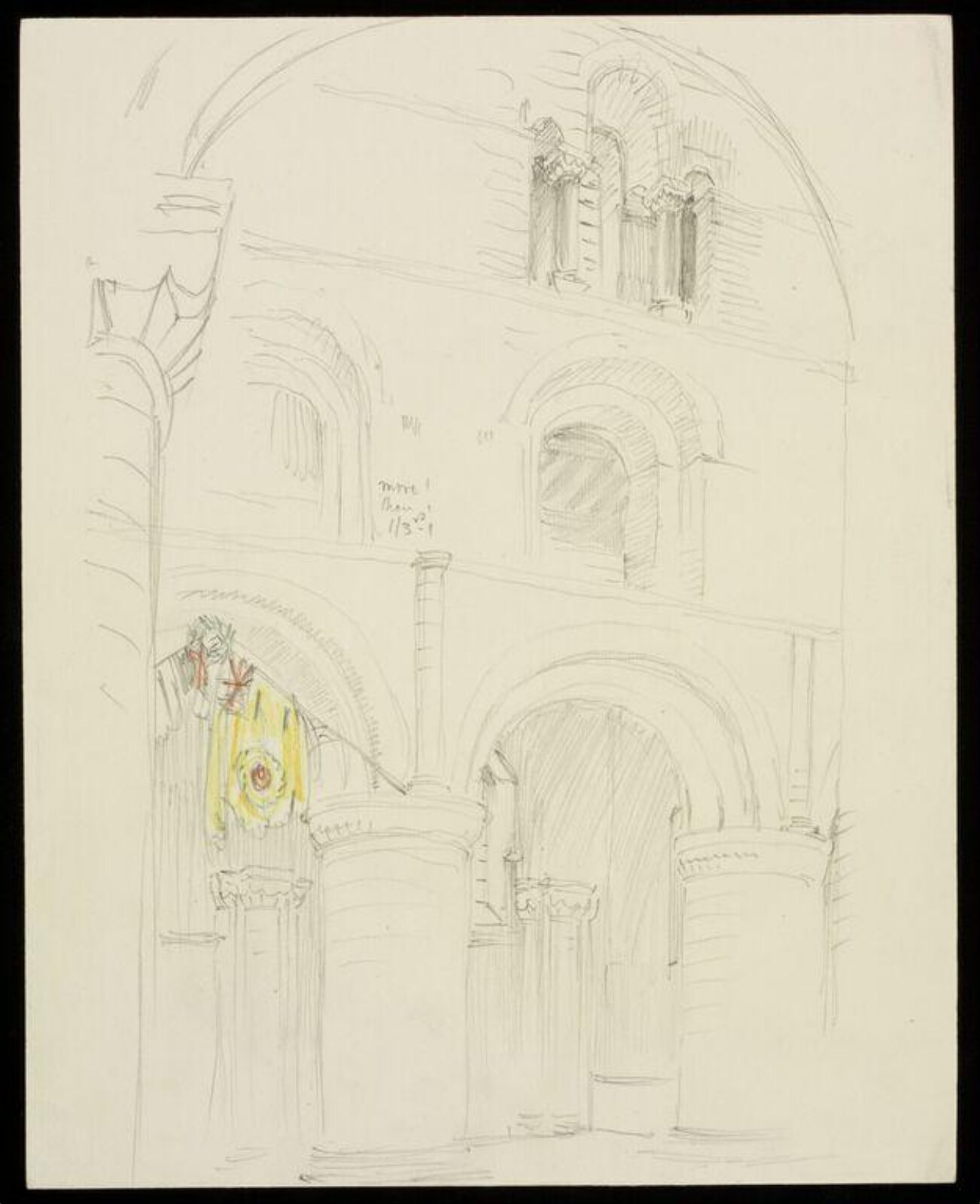 Drawing, W. R. Lethaby, late 19th-early 20th century