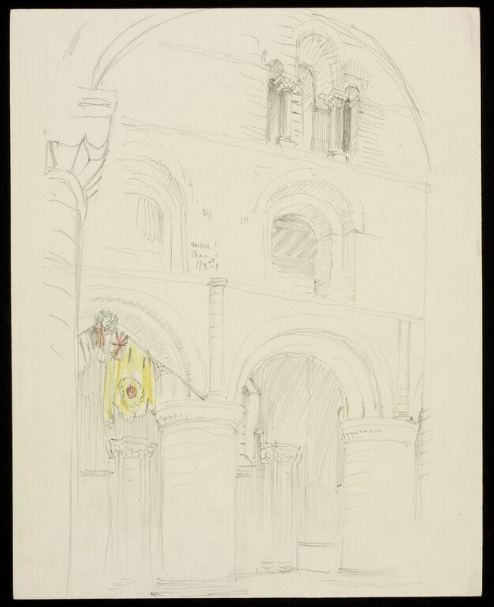 Drawing, W. R. Lethaby, late 19th-early 20th century