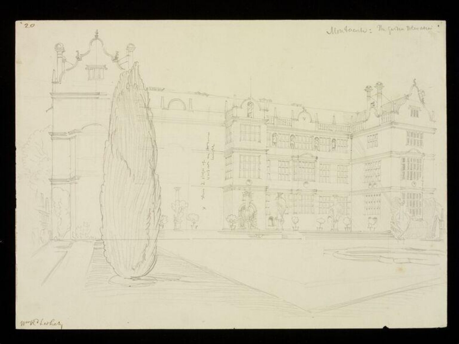 Drawing, W. R. Lethaby, late 19th-early 20th century
