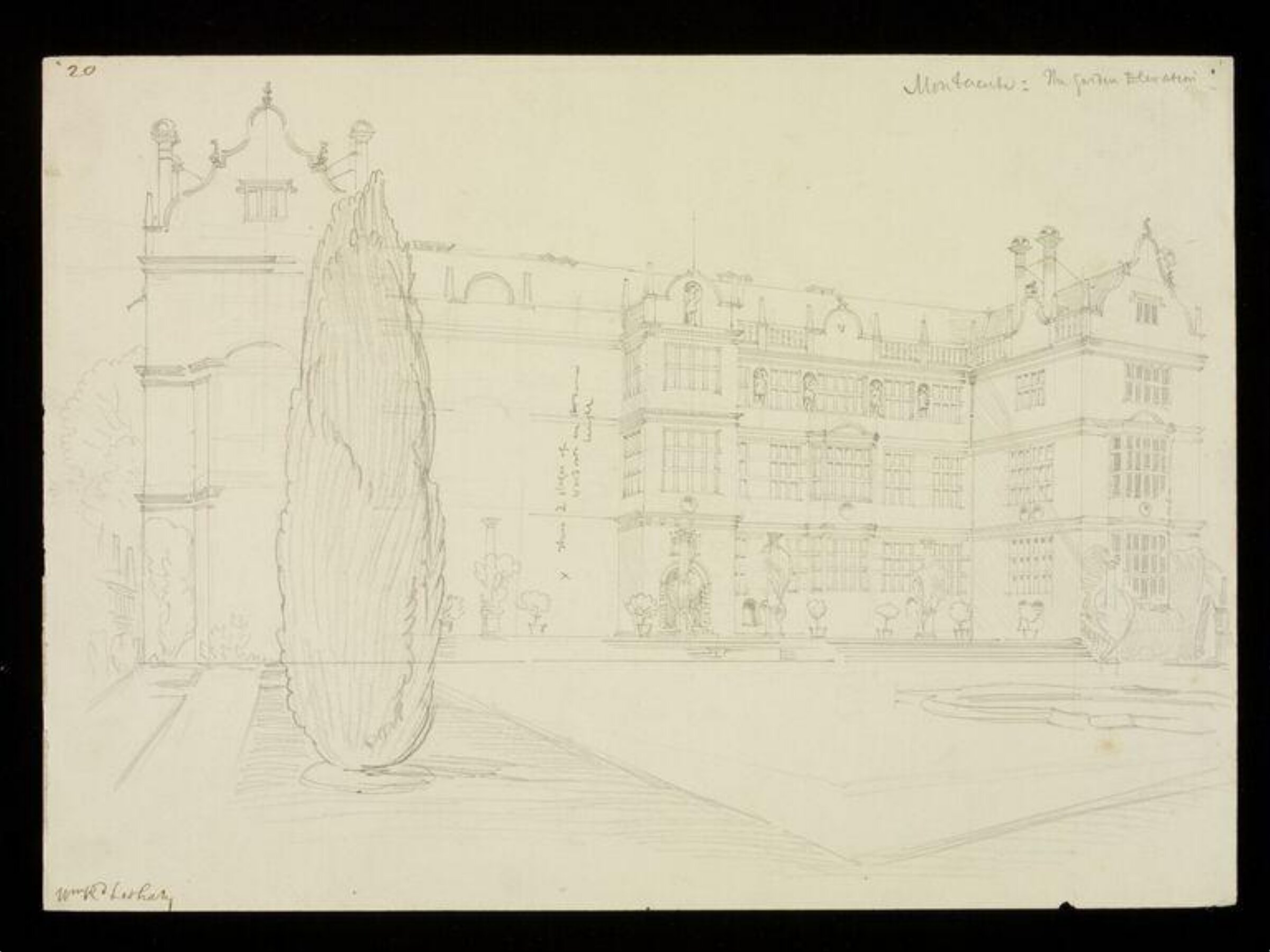 Drawing, W. R. Lethaby, late 19th-early 20th century