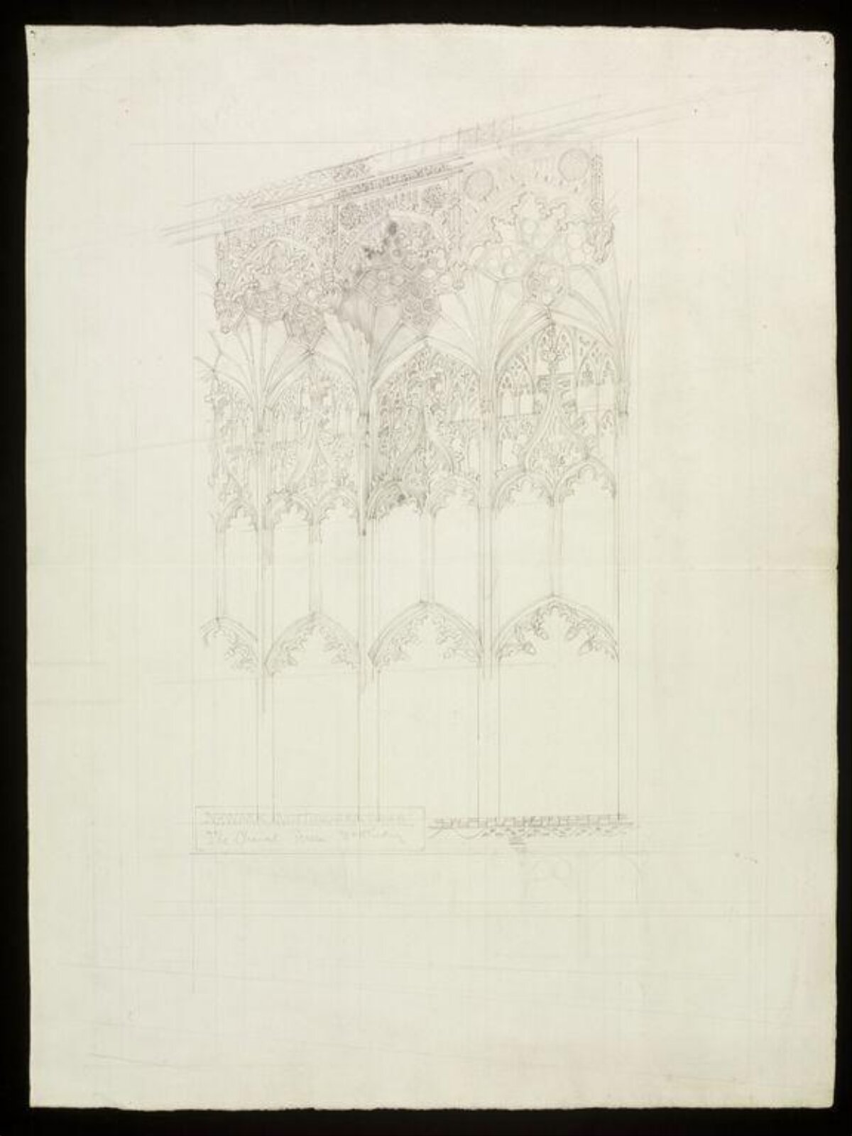Drawing, W. R. Lethaby, late 19th-early 20th century