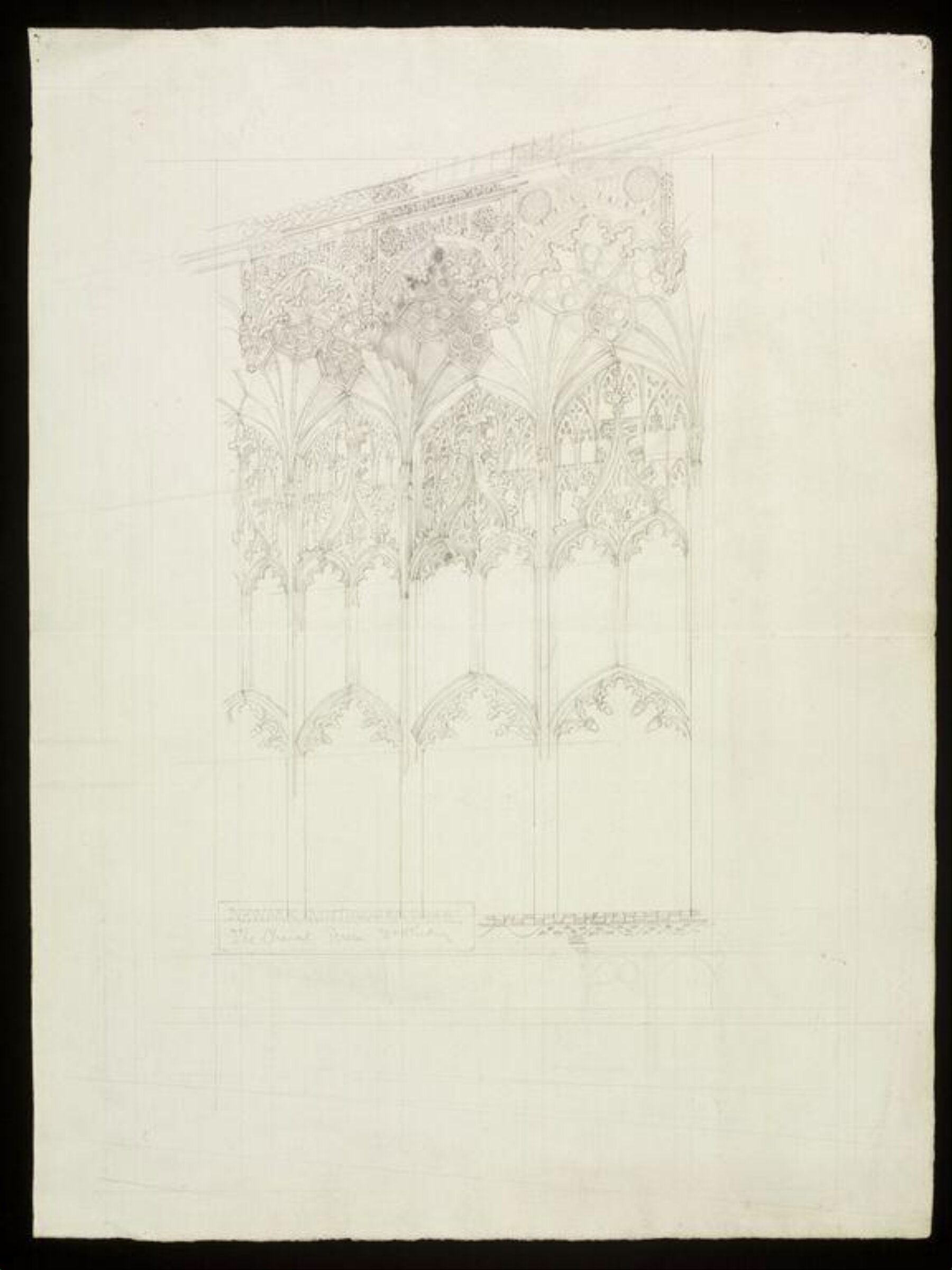 Drawing, W. R. Lethaby, late 19th-early 20th century