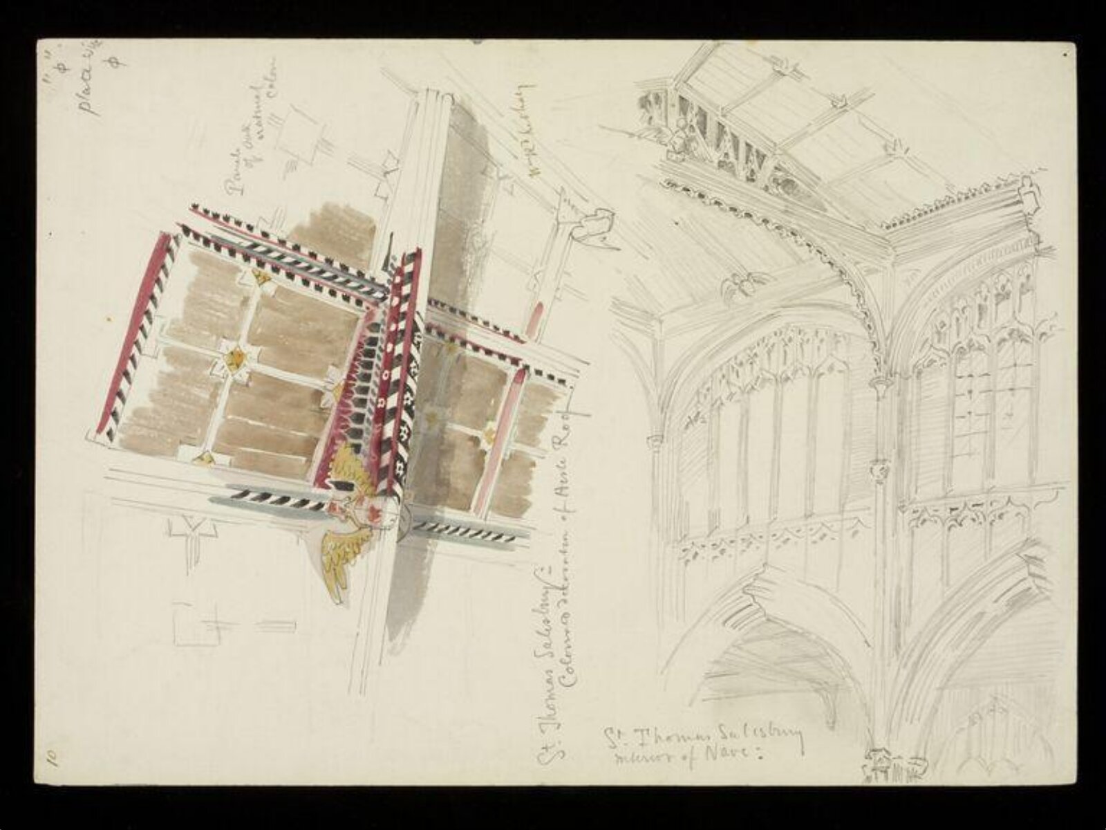 Drawing, W. R. Lethaby, late 19th-early 20th century
