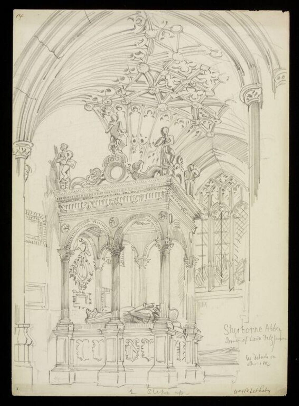 Drawing, W. R. Lethaby, late 19th-early 20th century