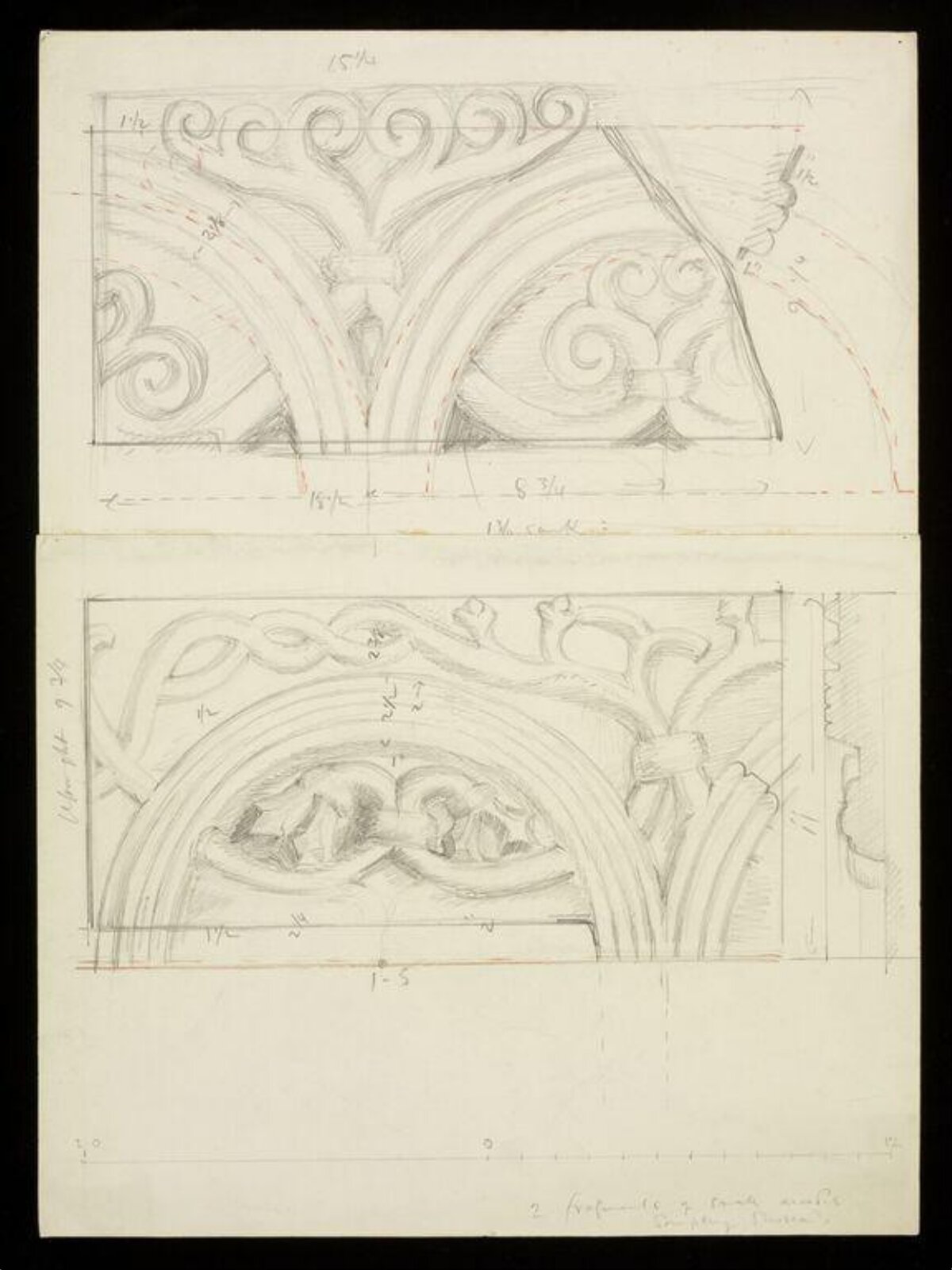 Drawing, W. R. Lethaby, late 19th-early 20th century