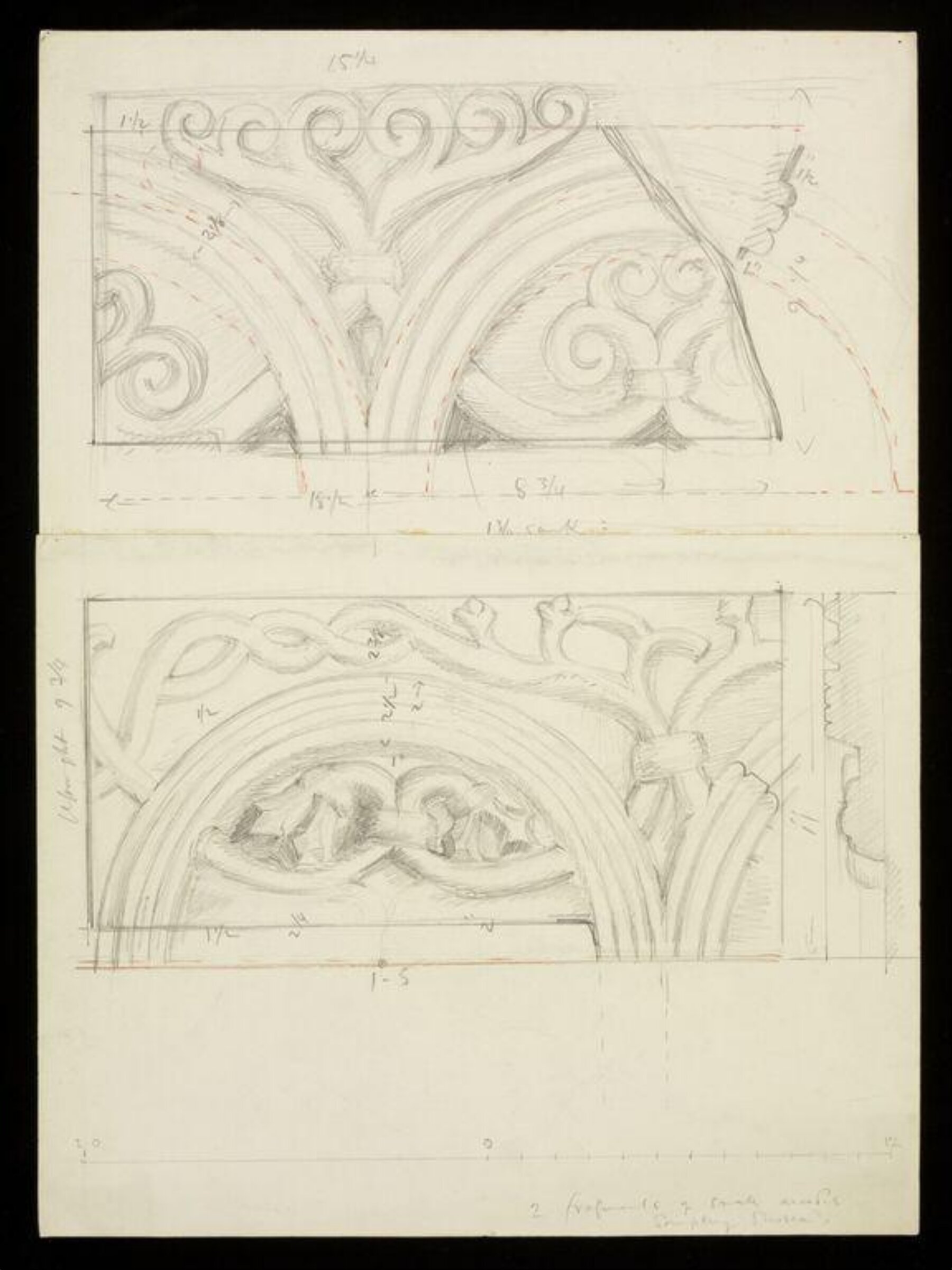 Drawing, W. R. Lethaby, late 19th-early 20th century