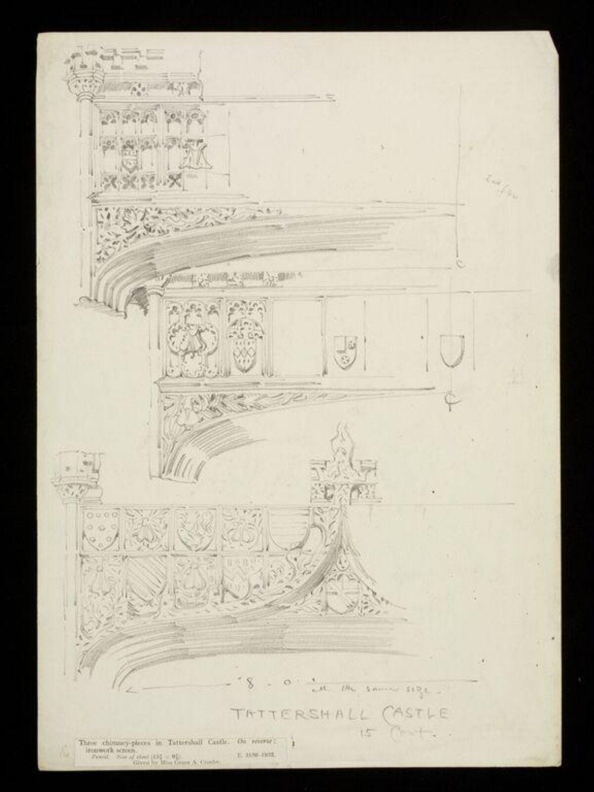 Drawing, W. R. Lethaby, late 19th-early 20th century
