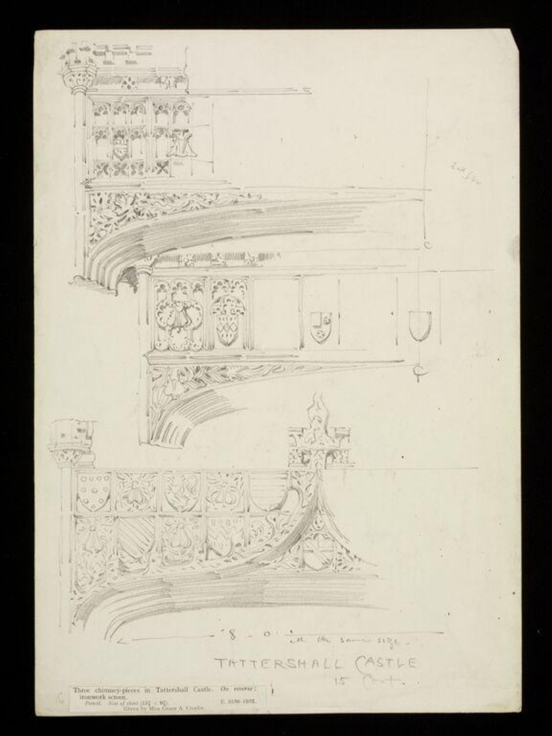 Drawing, W. R. Lethaby, late 19th-early 20th century