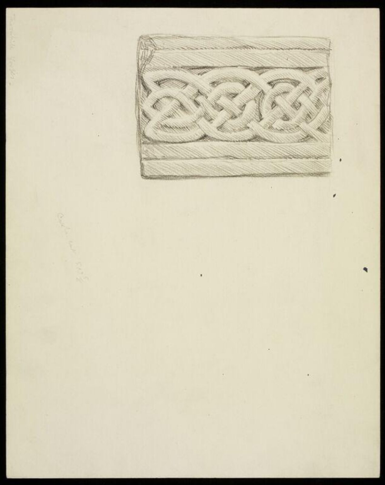 Drawing, W. R. Lethaby, late 19th-early 20th century