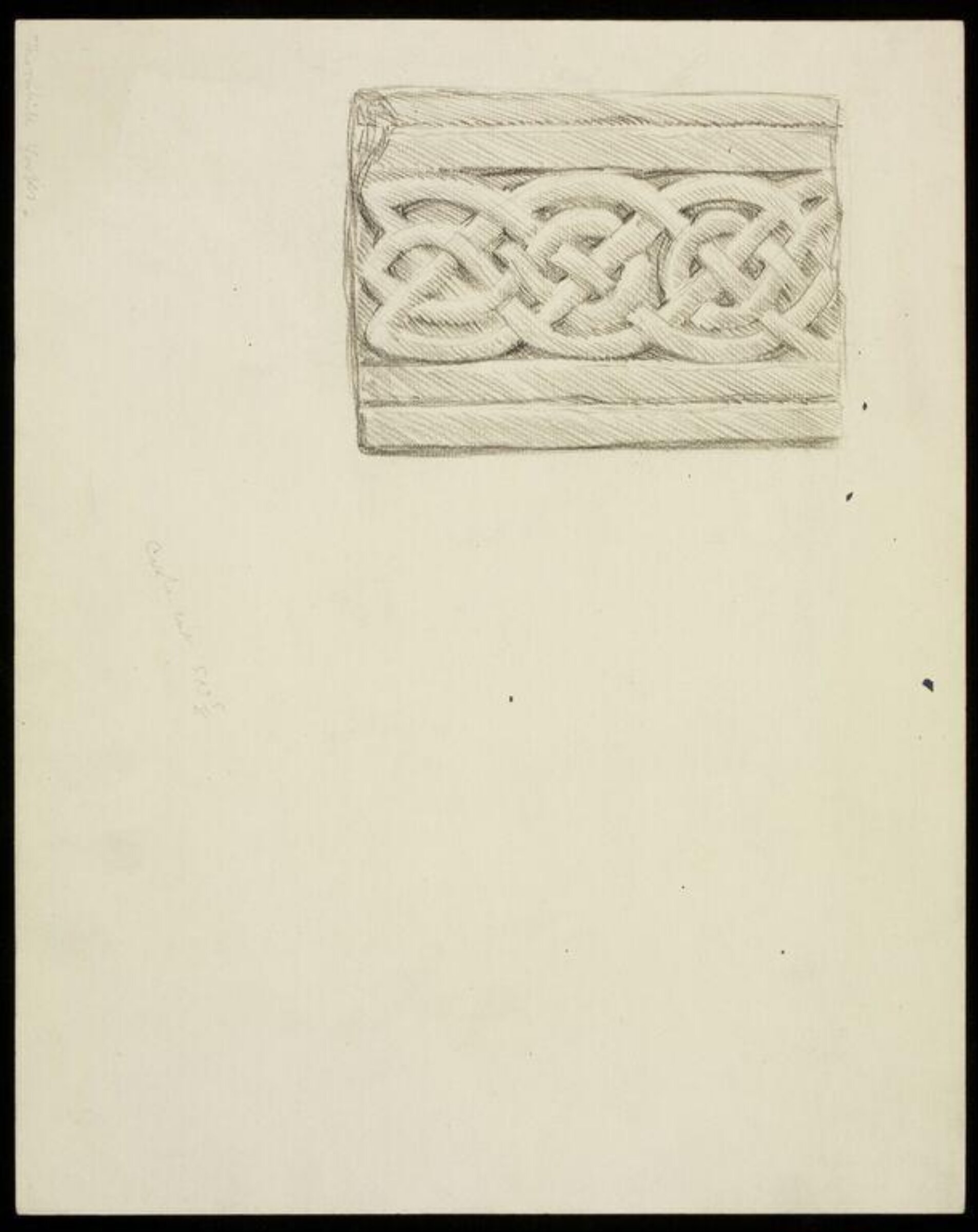 Drawing, W. R. Lethaby, late 19th-early 20th century