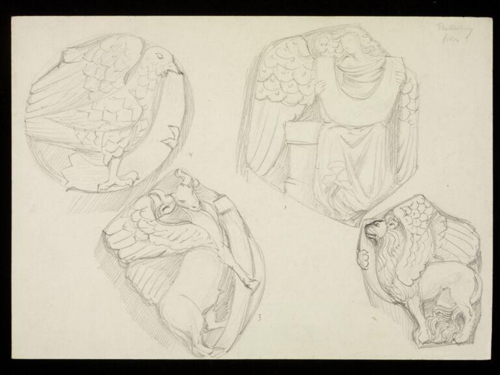 Drawing, W. R. Lethaby, late 19th-early 20th century