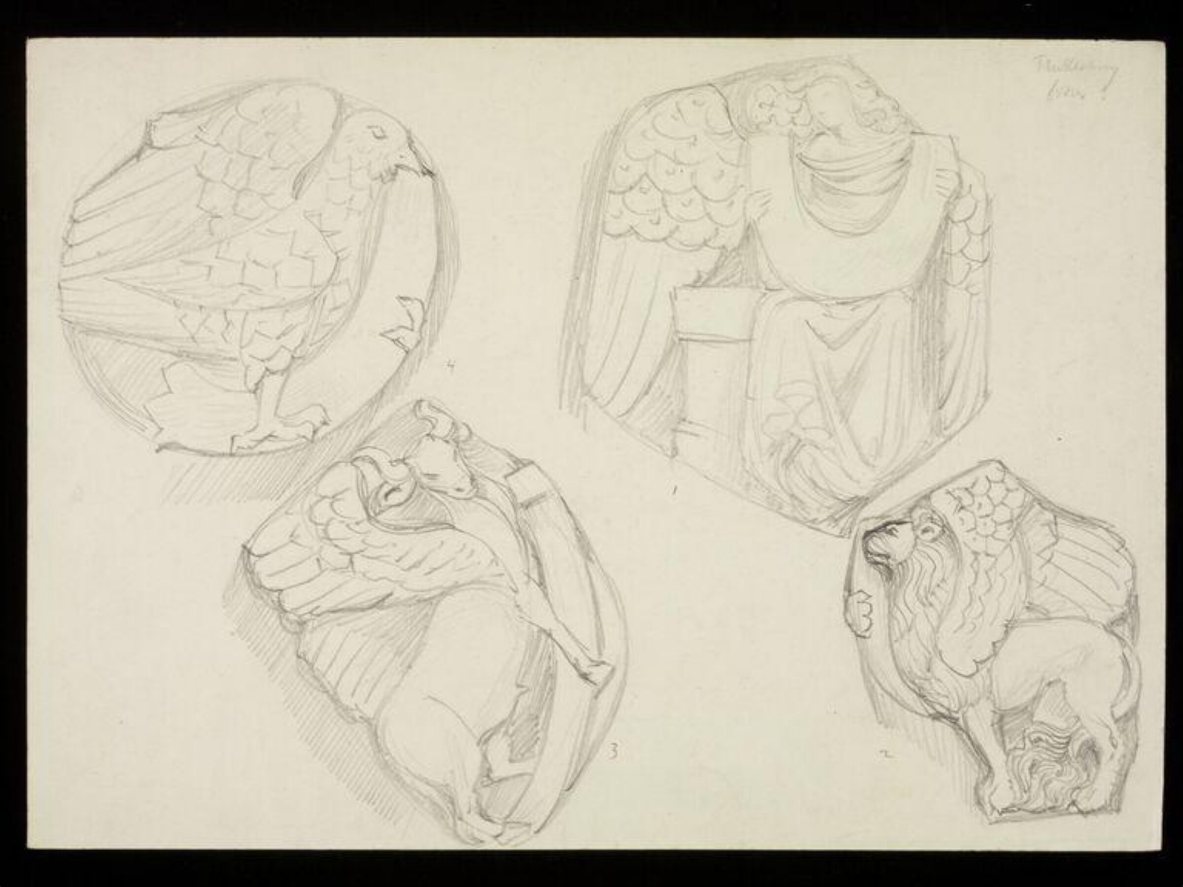Drawing, W. R. Lethaby, late 19th-early 20th century