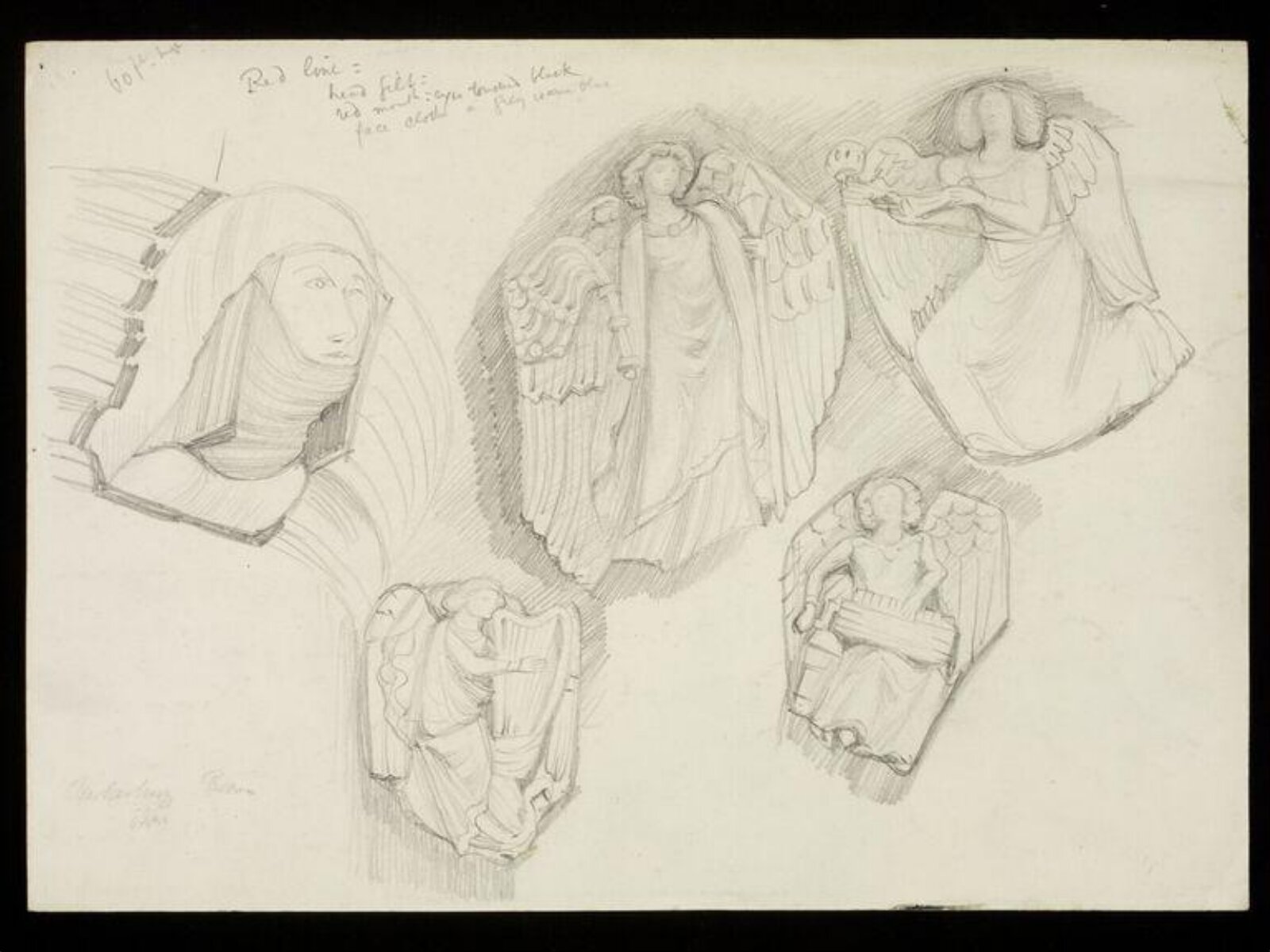 Drawing, W. R. Lethaby, late 19th-early 20th century