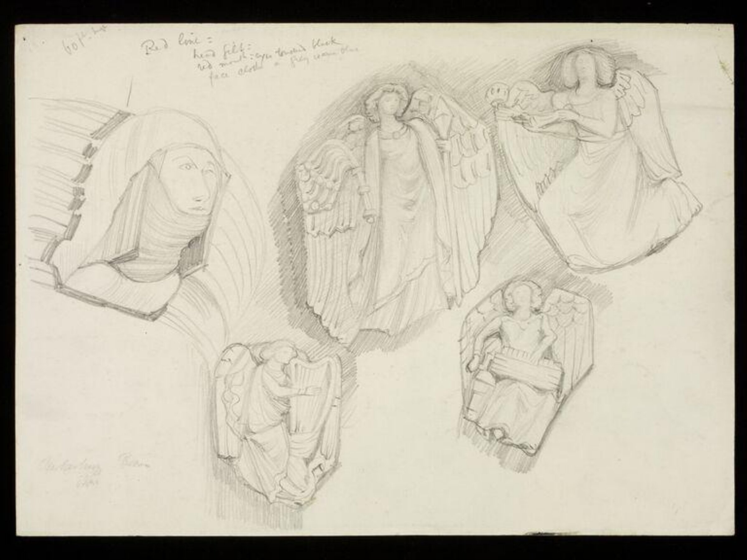 Drawing, W. R. Lethaby, late 19th-early 20th century